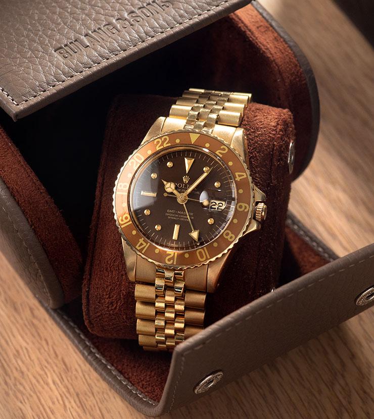 Rolex GMT Master Yellow 1675 Gold Brown Dial