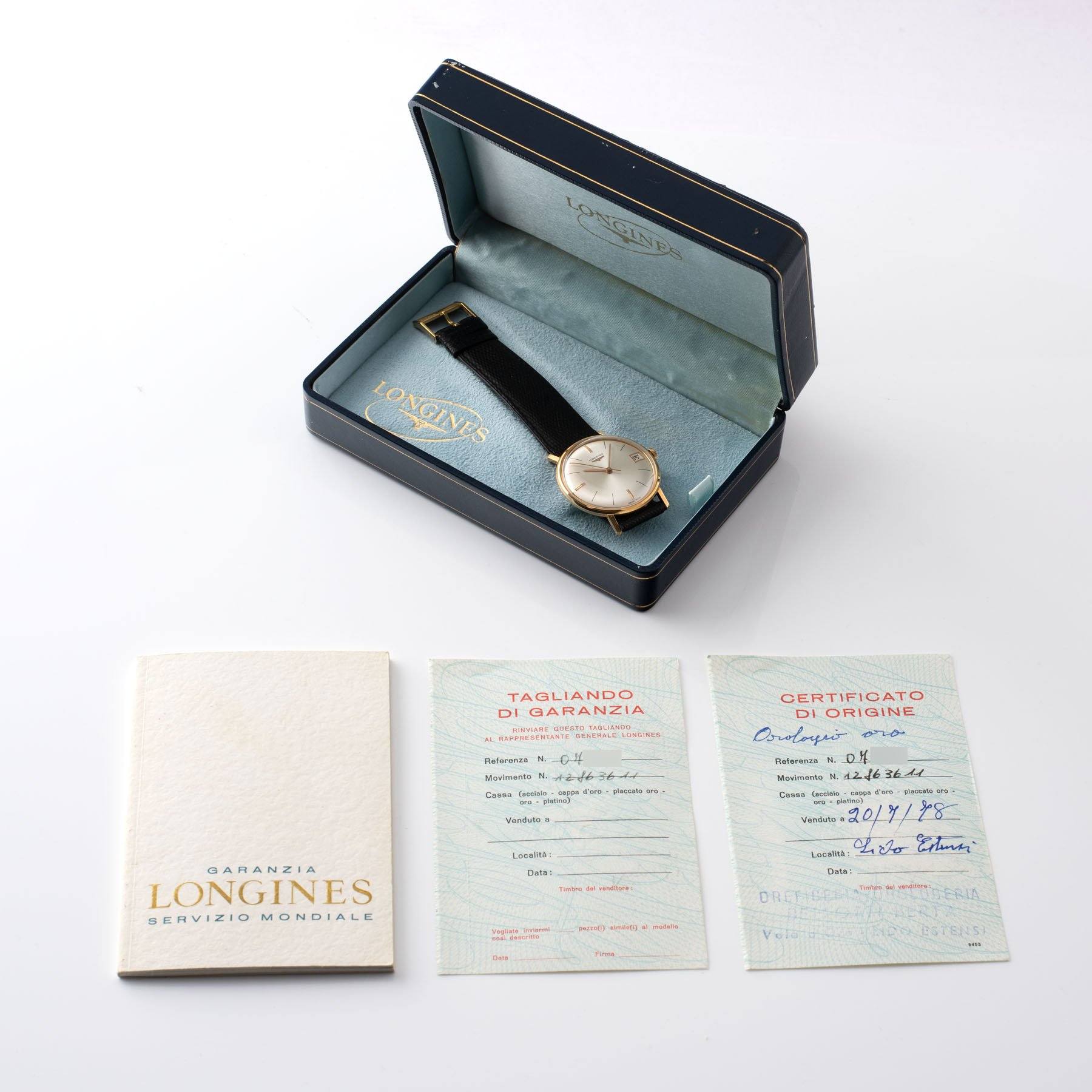 Longines Dresswatch Box and Paper set New Old Stock