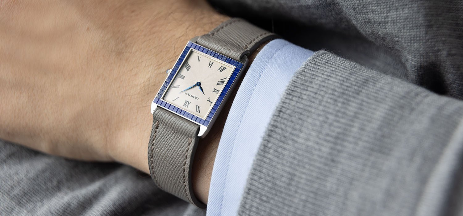 Cartier by Piaget White Gold and Lapis Lazuli watch