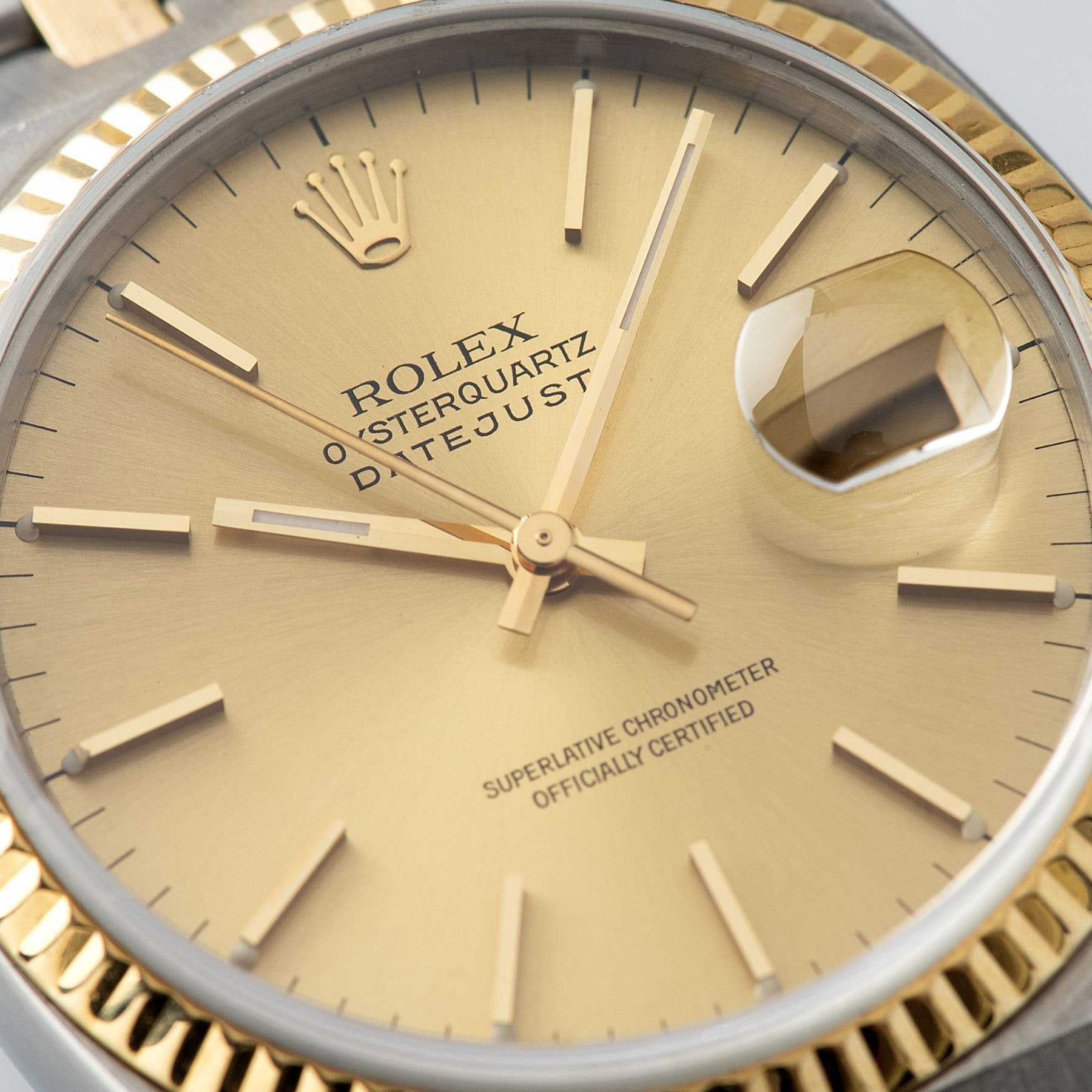 Rolex Oysterquartz Datejust Champagne Dial 17013