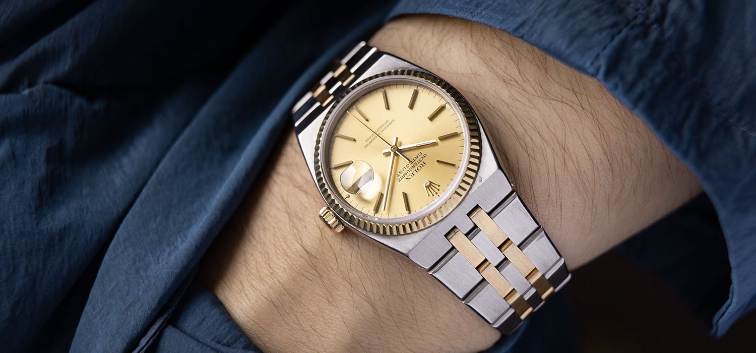 Rolex Oysterquartz Datejust Champagne Dial 17013