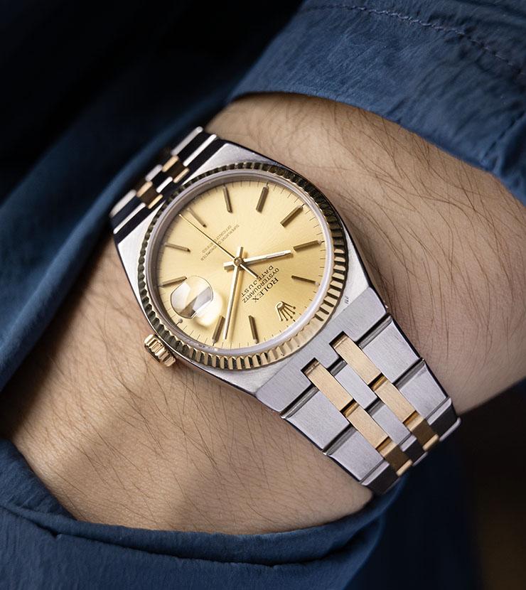 Rolex Oysterquartz Datejust Champagne Dial 17013