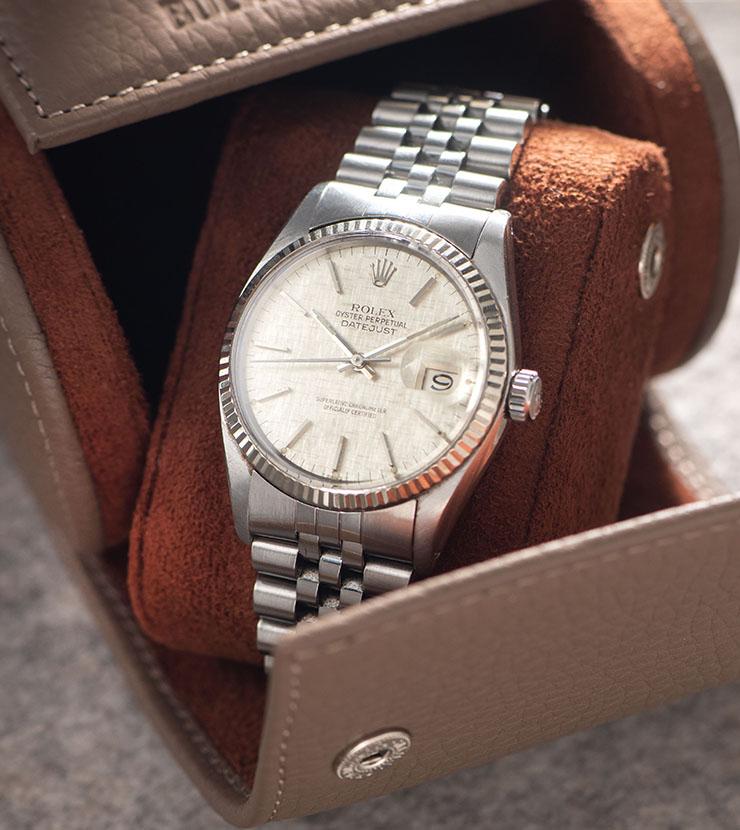 Rolex Datejust Reference 16014 Silver Linen Dial