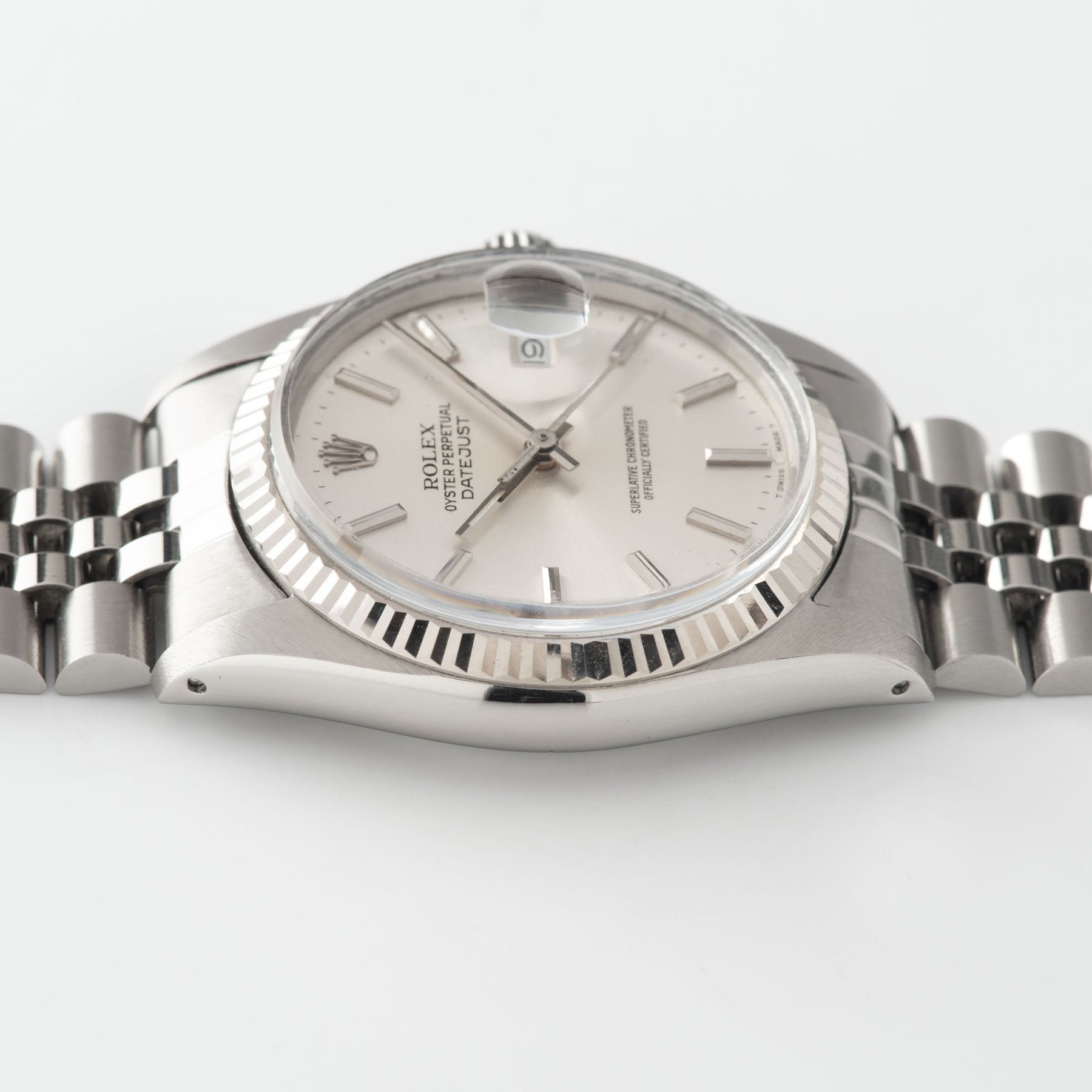 Rolex Datejust Reference 16014 Silver Dial Punched Papers