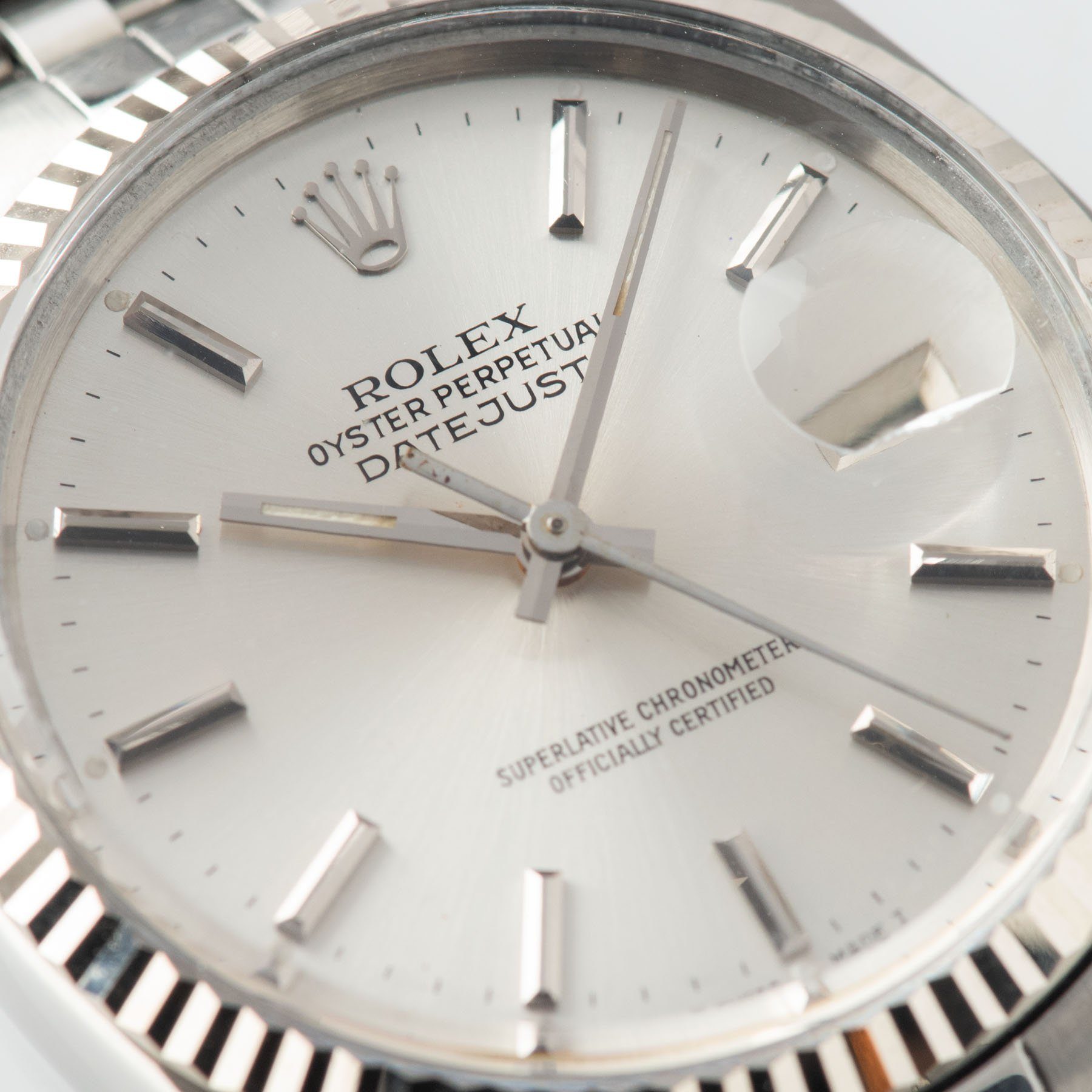 Rolex Datejust Reference 16014 Silver Dial Punched Papers