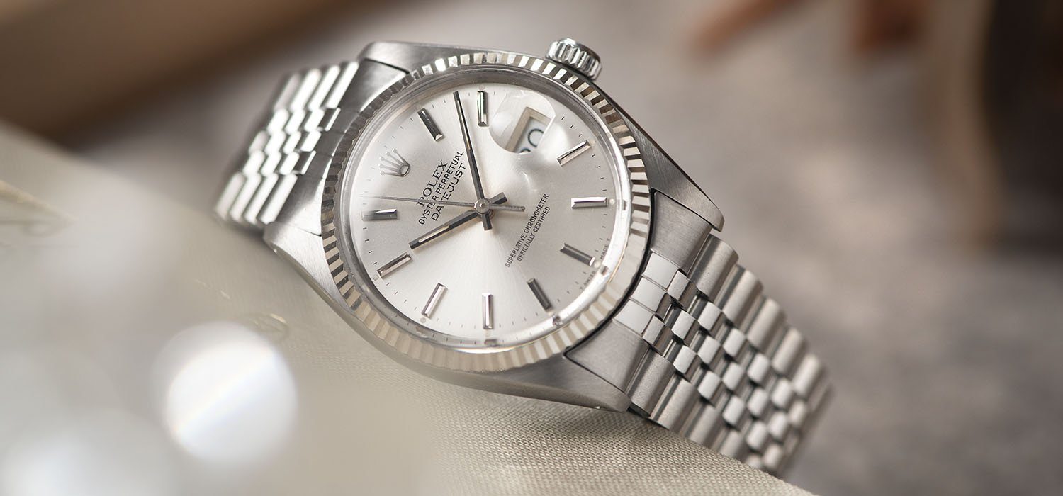 Rolex Datejust Reference 16014 Silver Dial Punched Papers