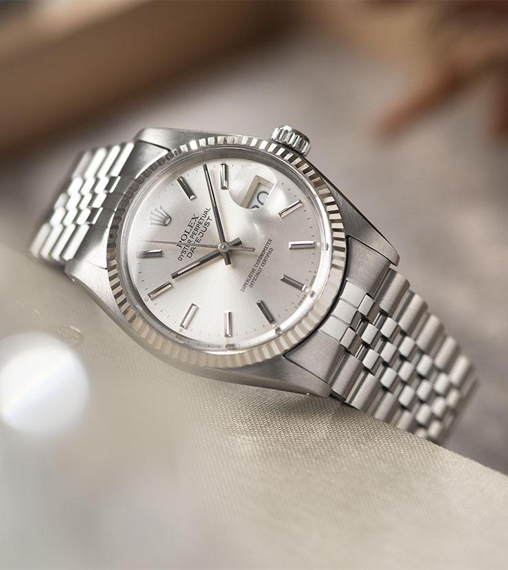 Rolex Datejust Reference 16014 Silver Dial Punched Papers