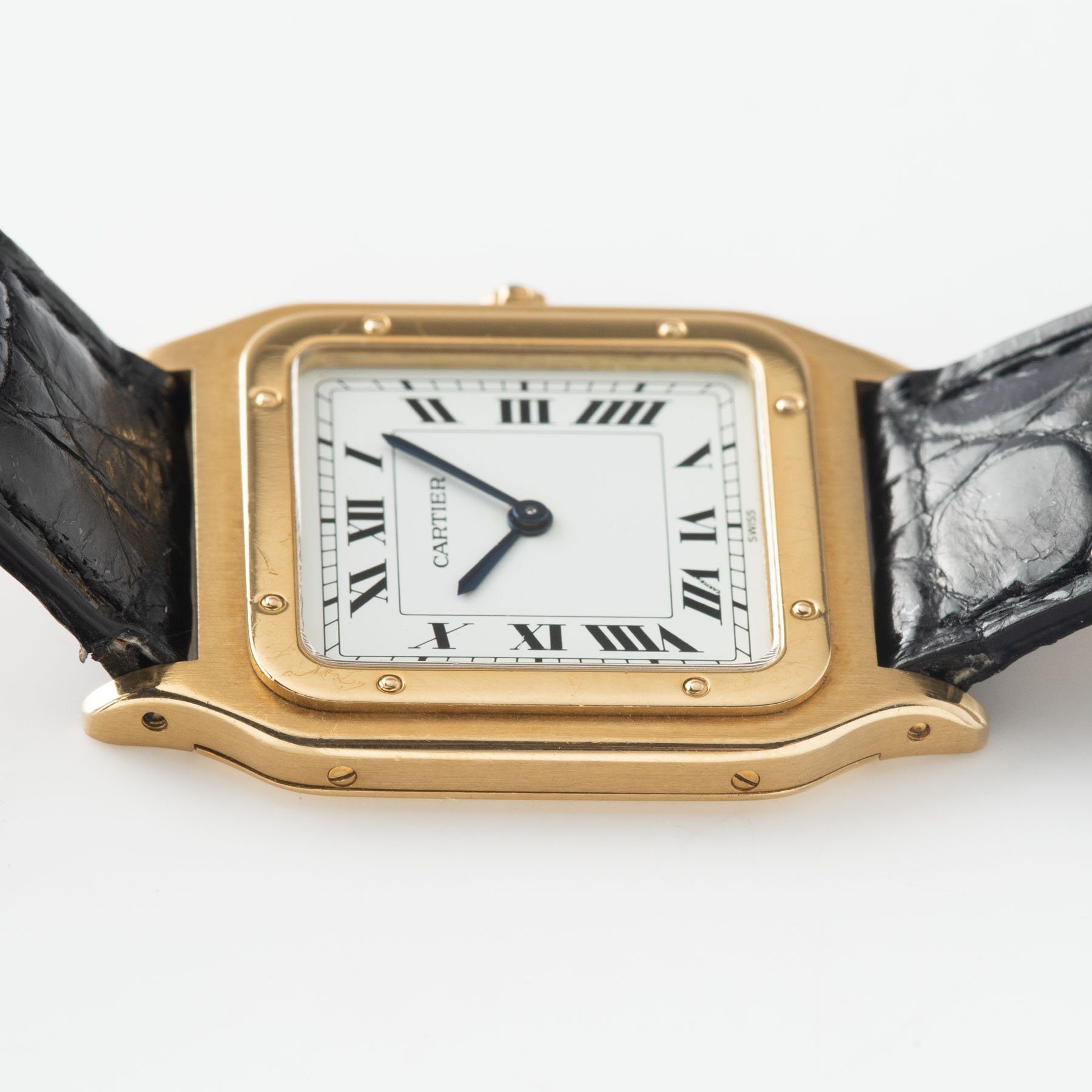 Cartier Paris Santos Dumont Jumbo Ultrathin Yellow Gold