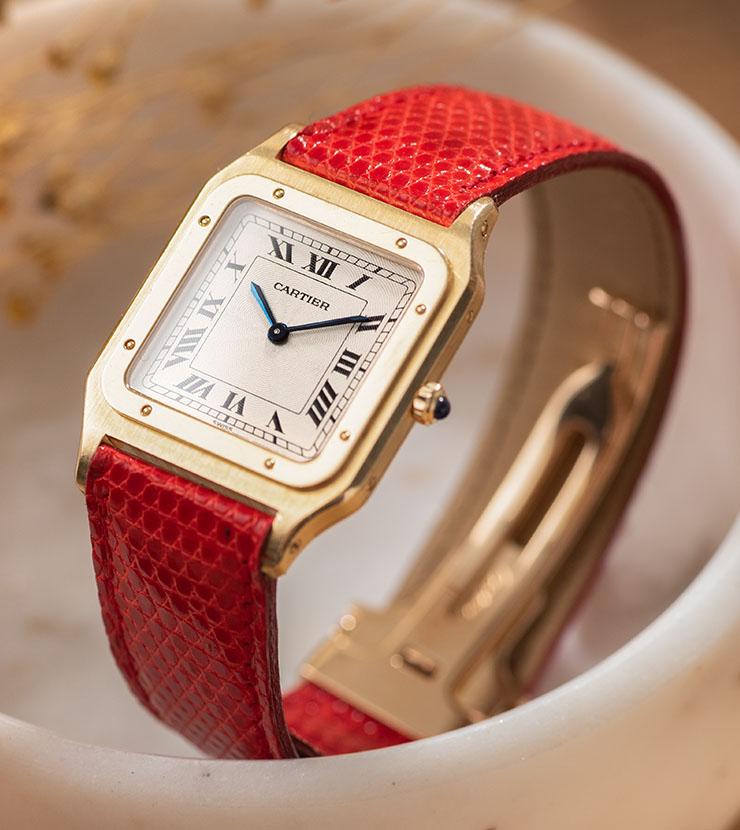 Cartier Paris Santos Dumont Jumbo Yellow Gold Ref 1575