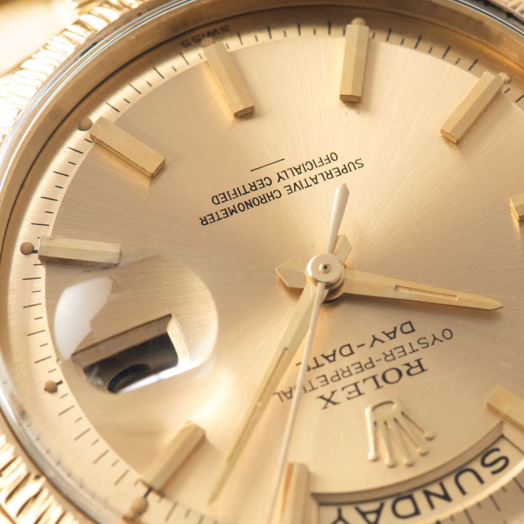 Rolex Day-Date Yellow Gold with Champagne Underline Dial 1807