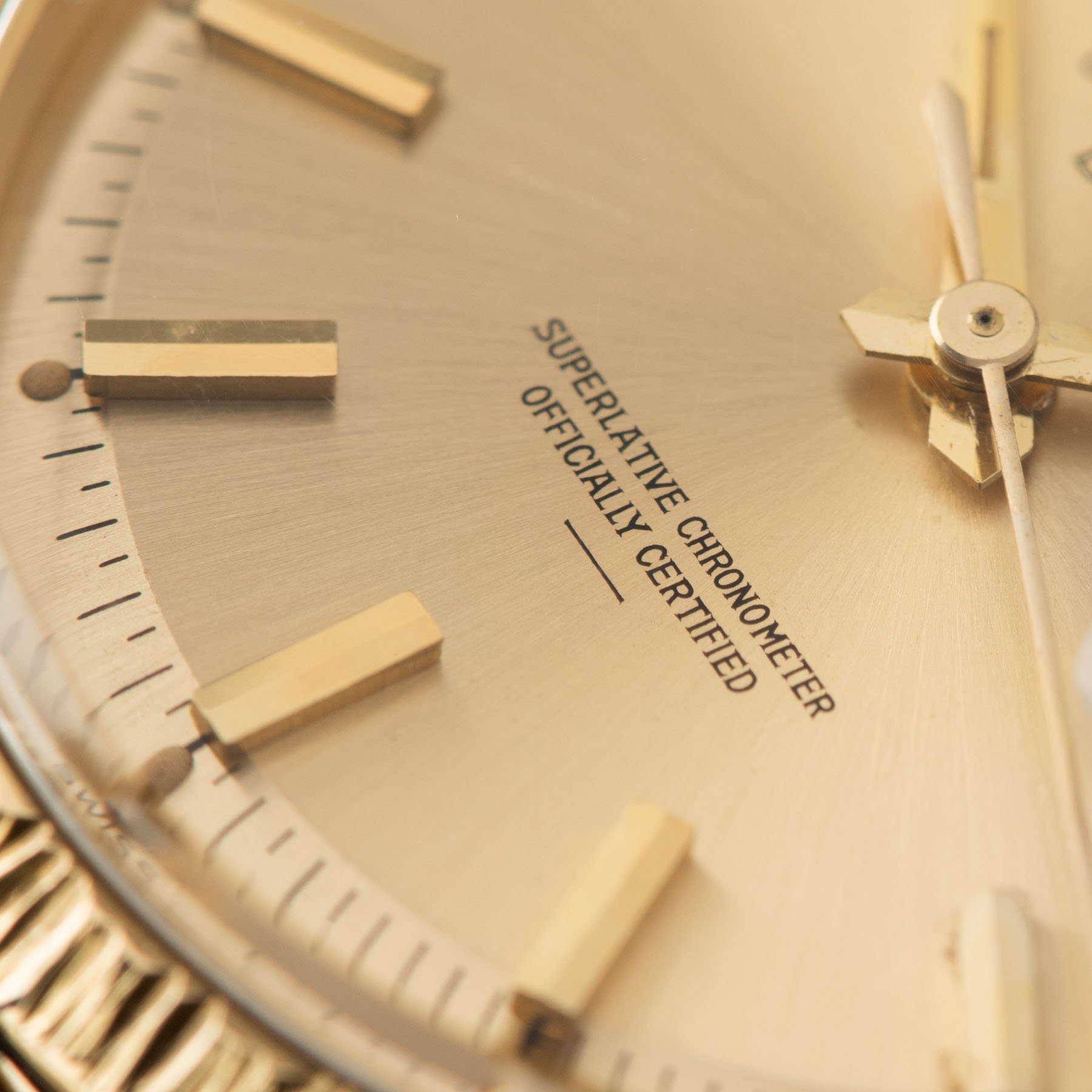 Rolex Day-Date Yellow Gold with Champagne Underline Dial 1807