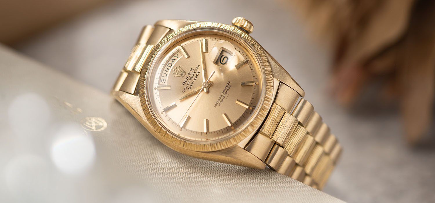 Rolex Day-Date Yellow Gold with Champagne Underline Dial 1807