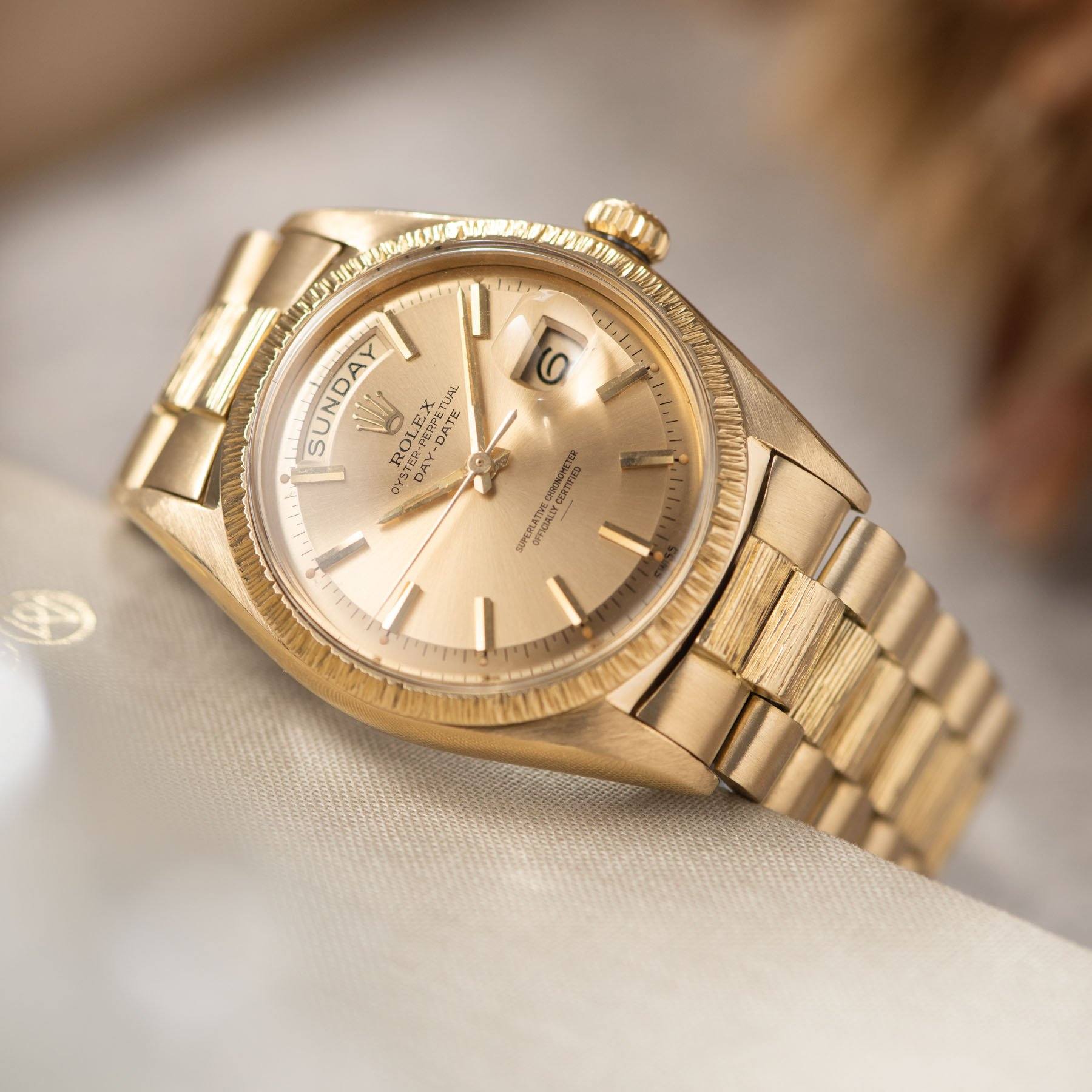 Rolex Day-Date Yellow Gold with Champagne Underline Dial 1807