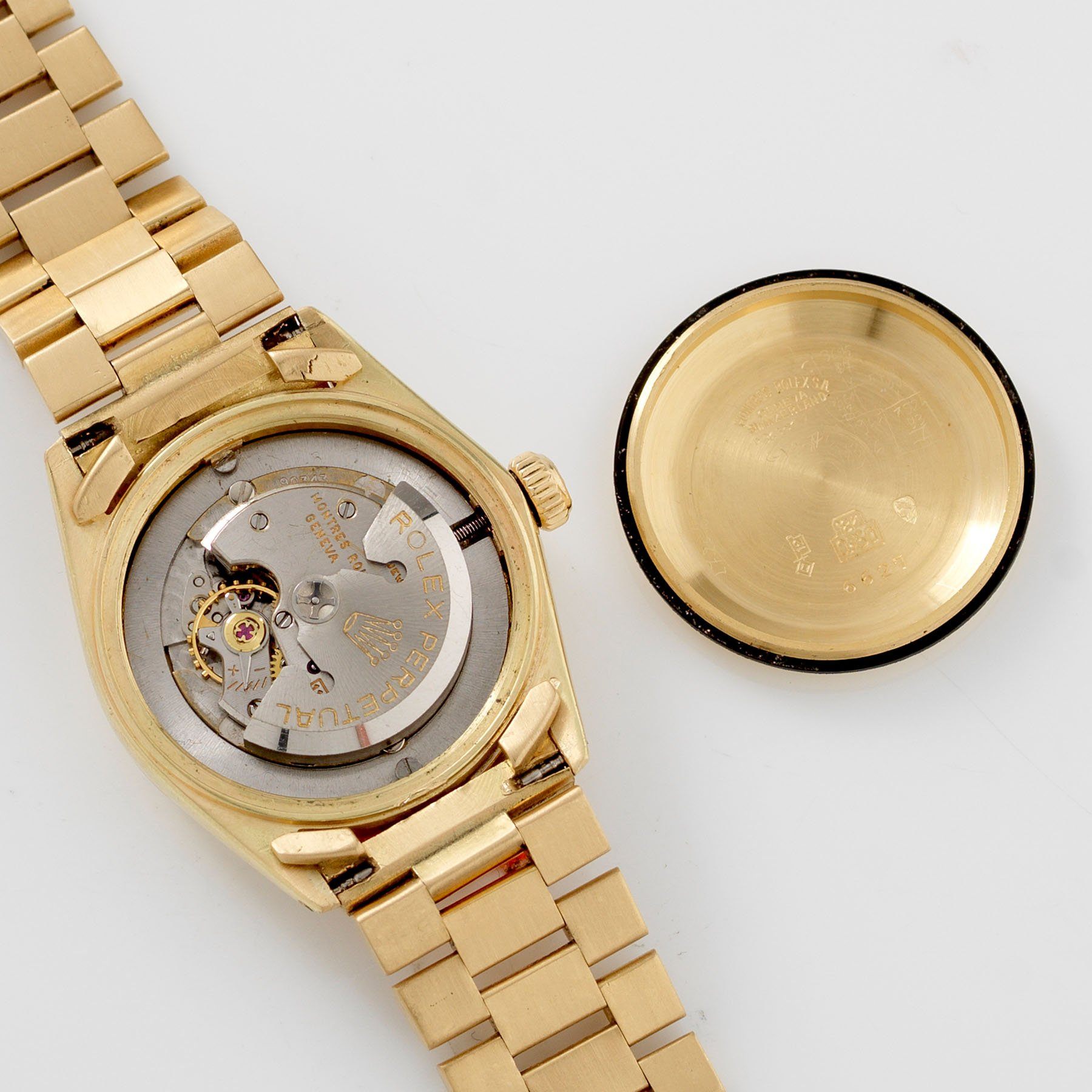 Rolex Oyster Perpetual Date Yellow Gold Gilt Dial 31mm