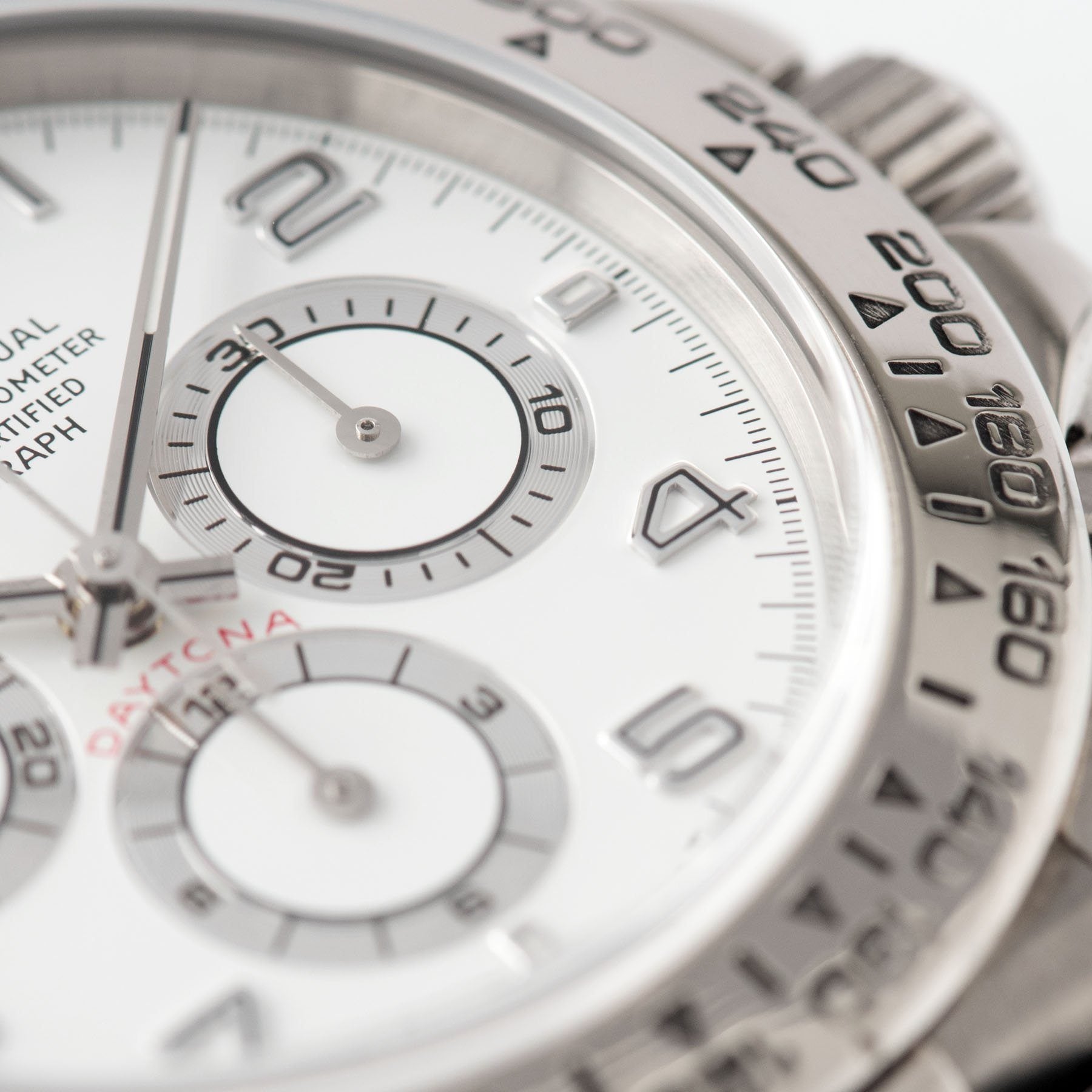 Rolex Daytona White Gold 16519 White Arabic Dial