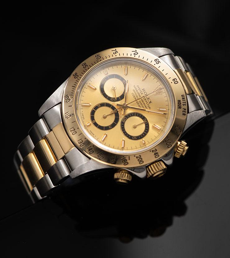 Rolex Daytona Steel and Gold 16523 Champagne Dial