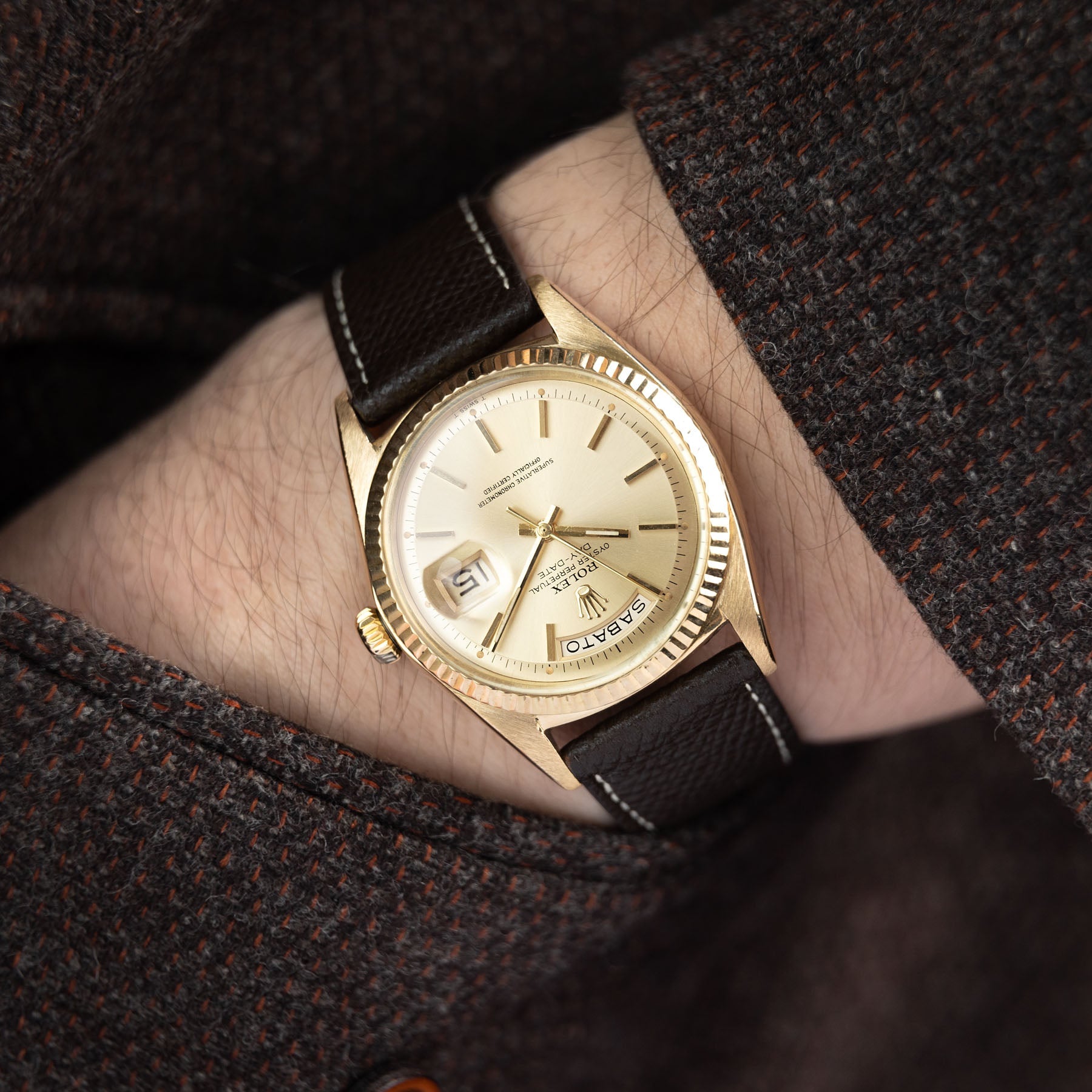 Rolex Day-Date Yellow Gold Reference 1803 Champagne Dial