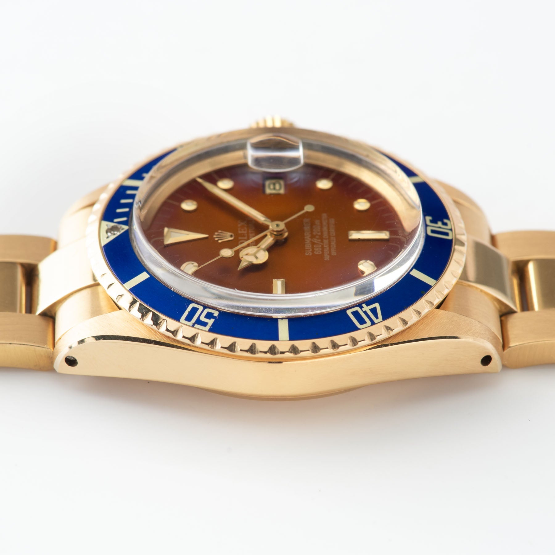 Rolex Submariner Date Yellow Gold 1680 / 8 Tropical Dial