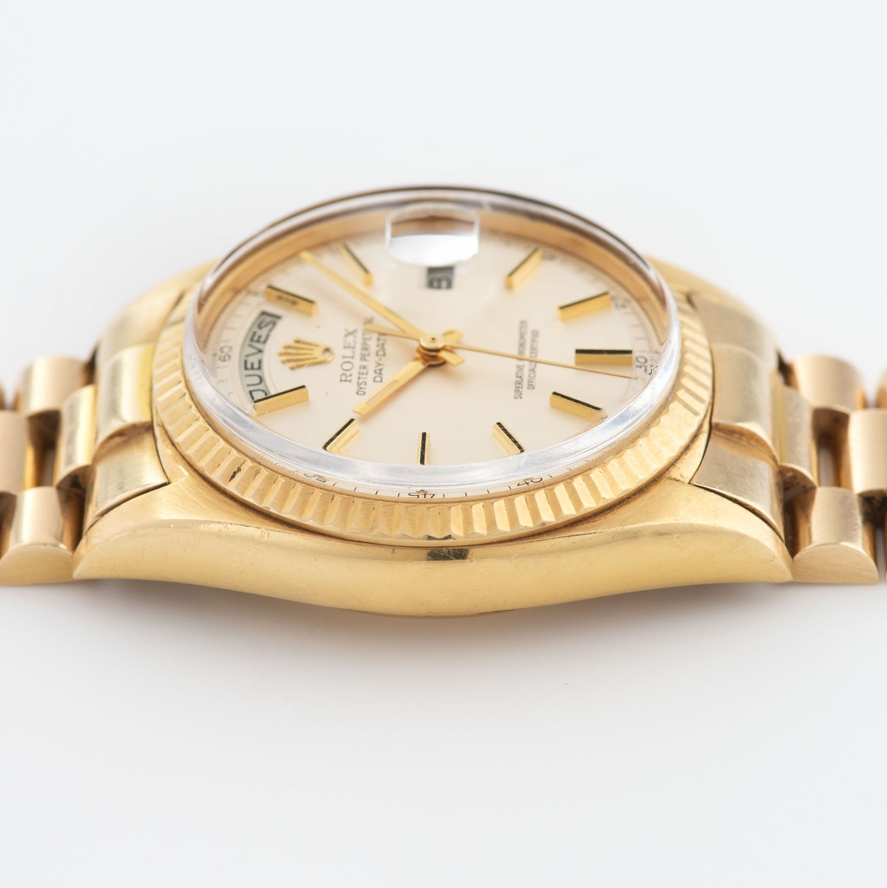 Rolex Day Date Yellow Gold 1803 Matte Silver Dial