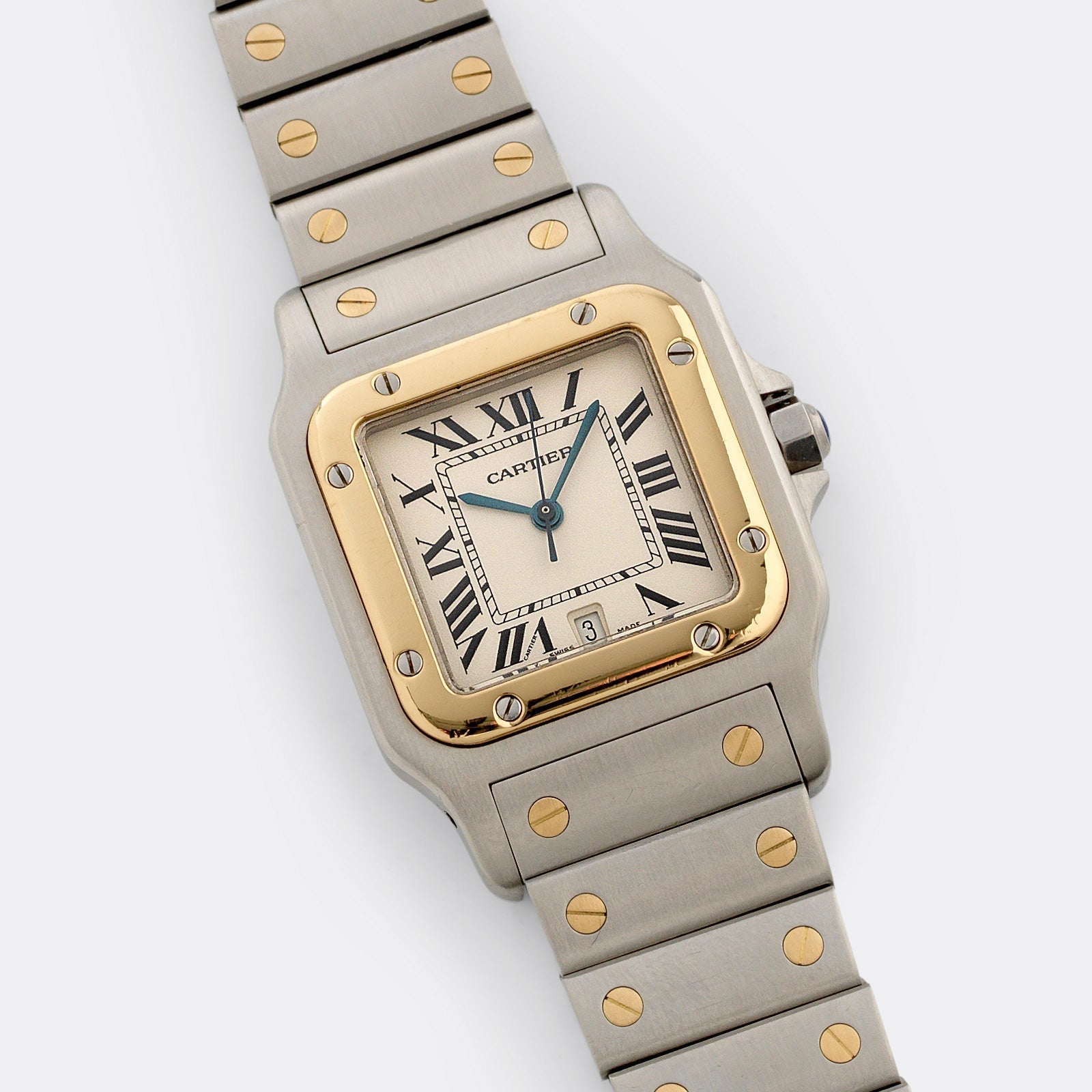 Cartier Santos Galbee Steel and Gold Reference 187901