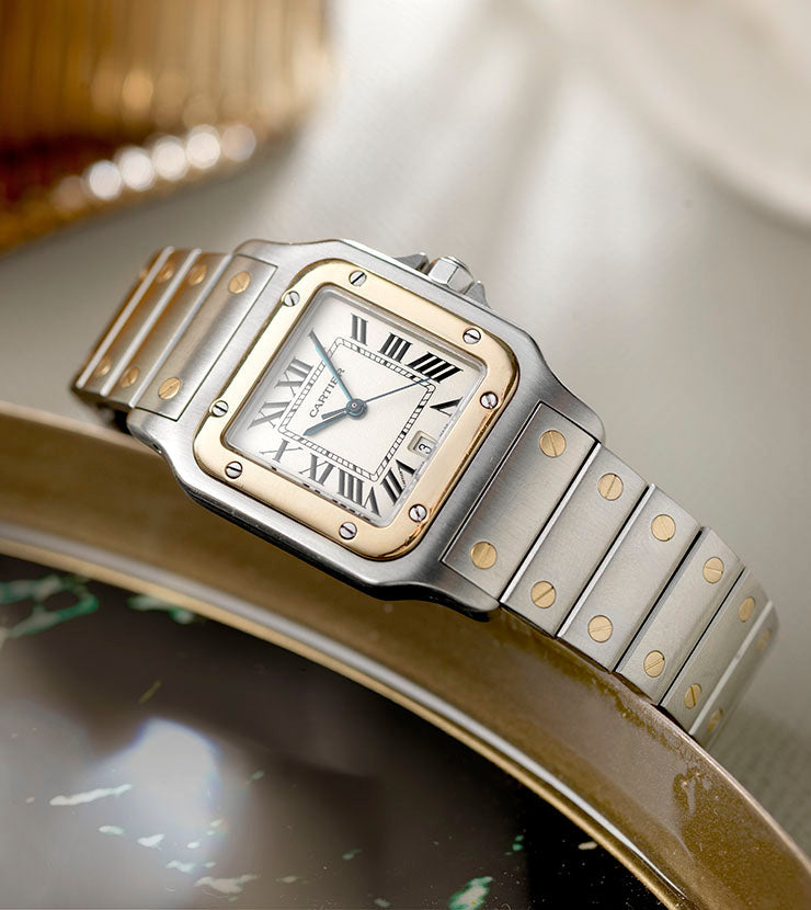 Cartier Santos Galbee Steel and Gold Reference 187901