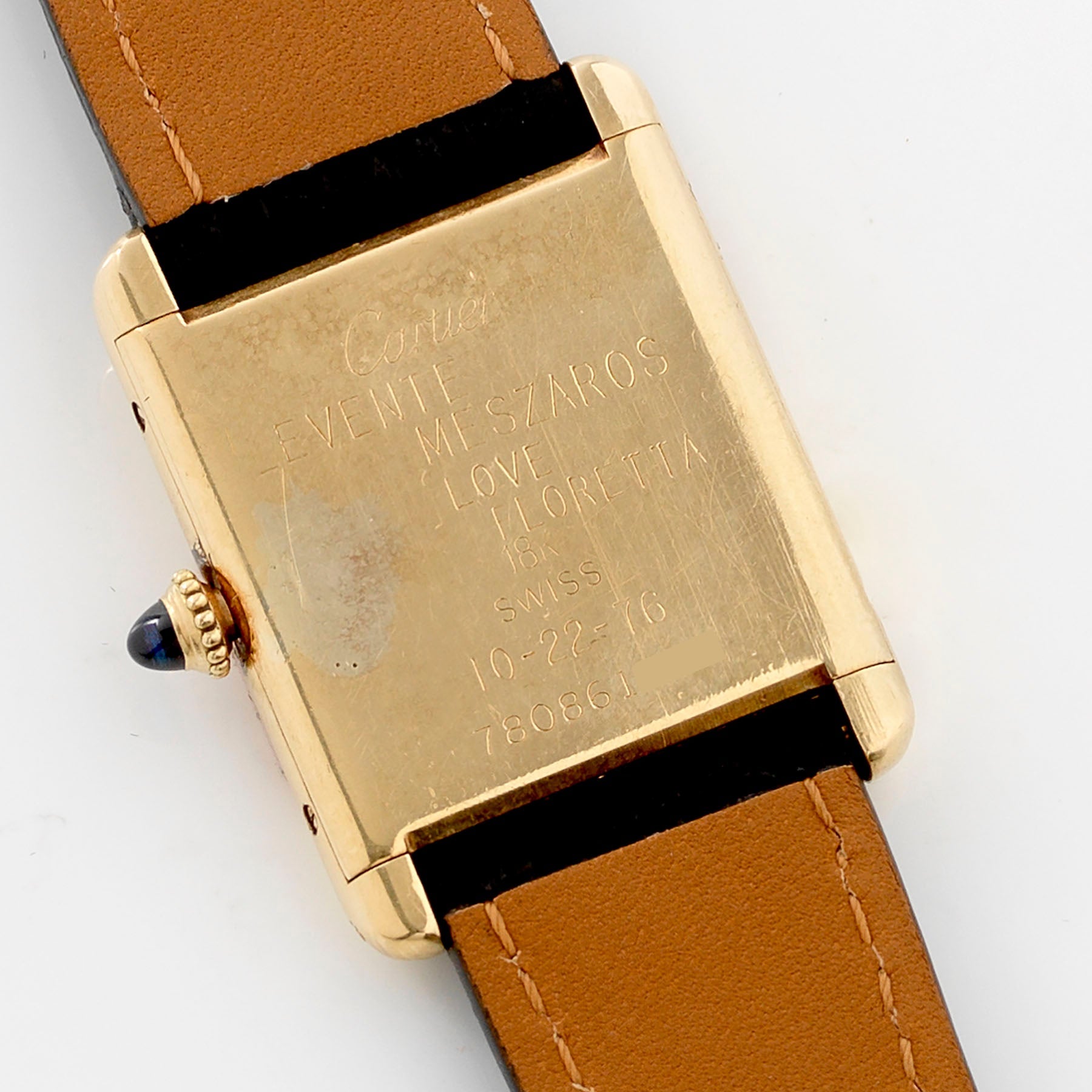 Cartier Tank Louis 78086 18kt Yellow Gold Mechanical Movement