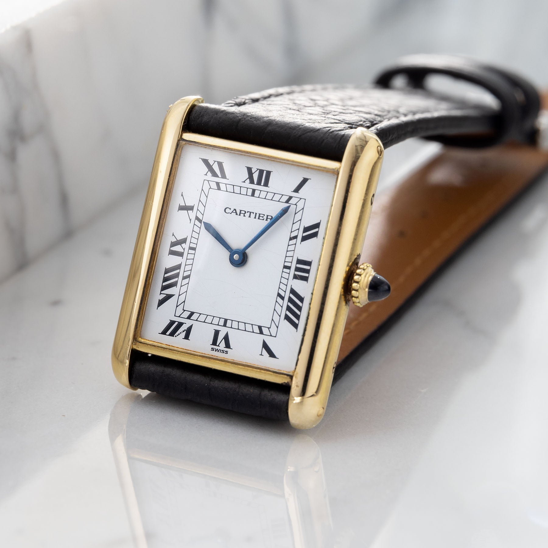 Cartier Tank Louis 78086 18kt Yellow Gold Mechanical Movement