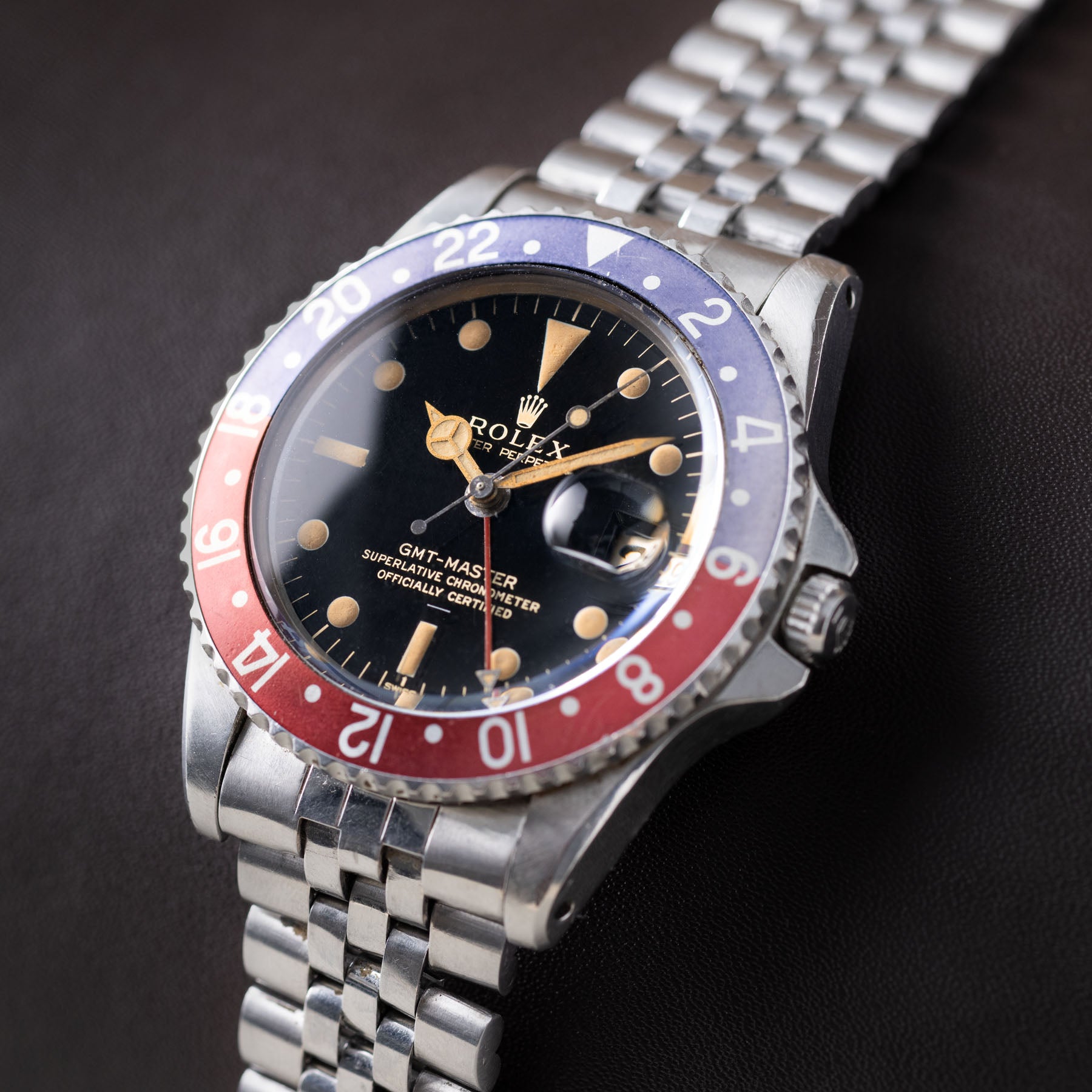 Rolex 1675 GMT-Master Gilt Underline Dial with Papers