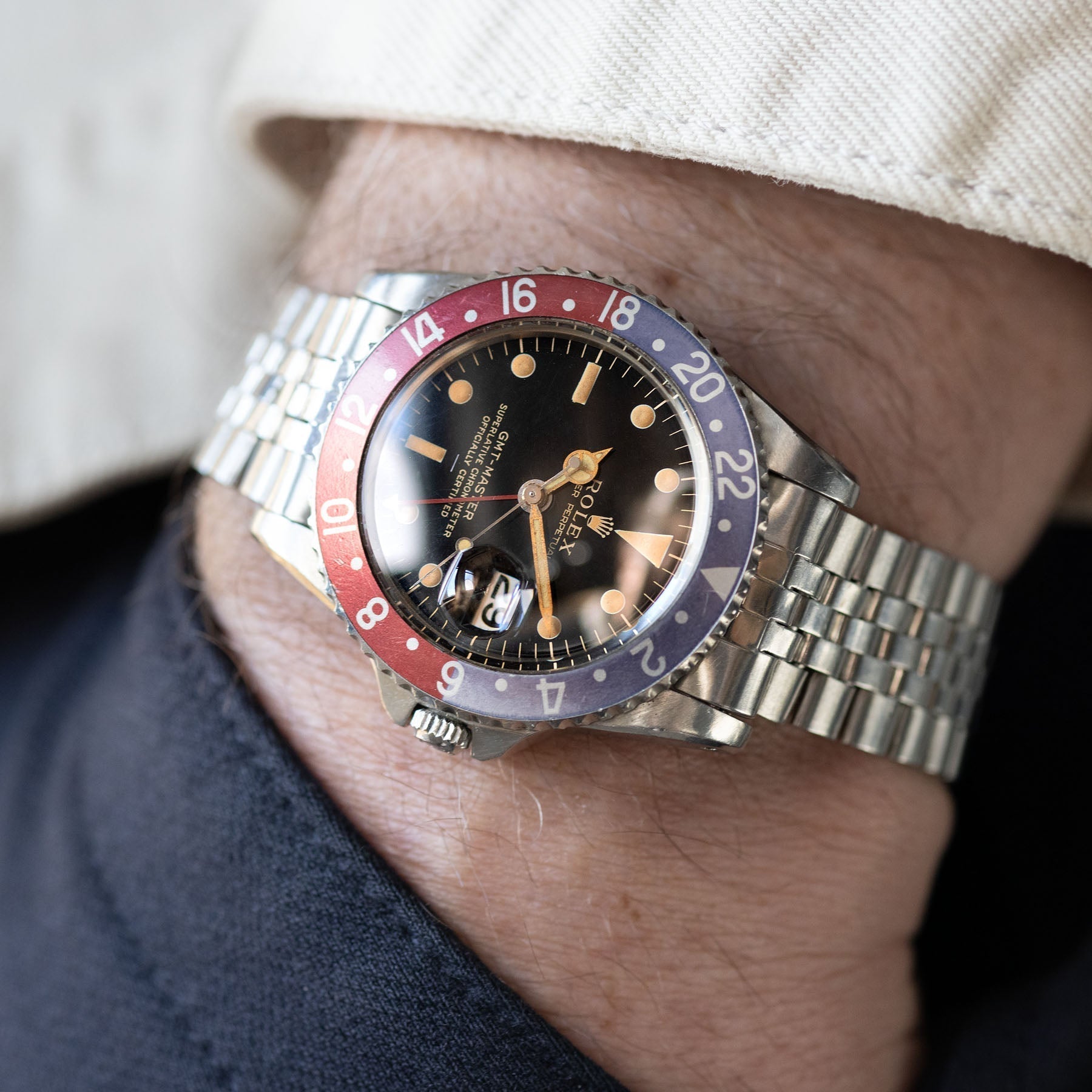 Rolex 1675 GMT-Master Gilt Underline Dial with Papers