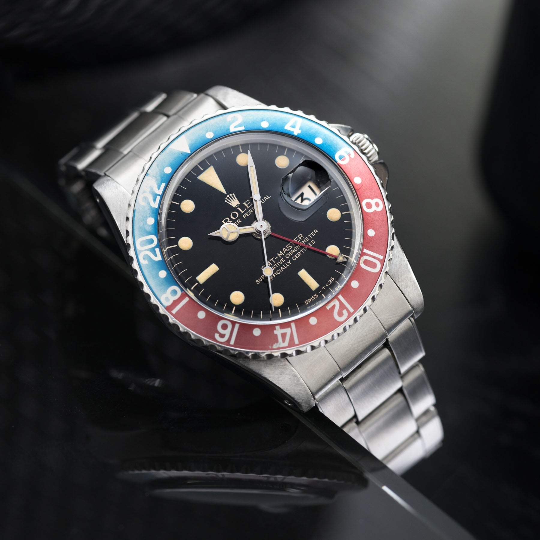 Rolex GMT Master 1675 PCG Gilt Dial Faded Bezel