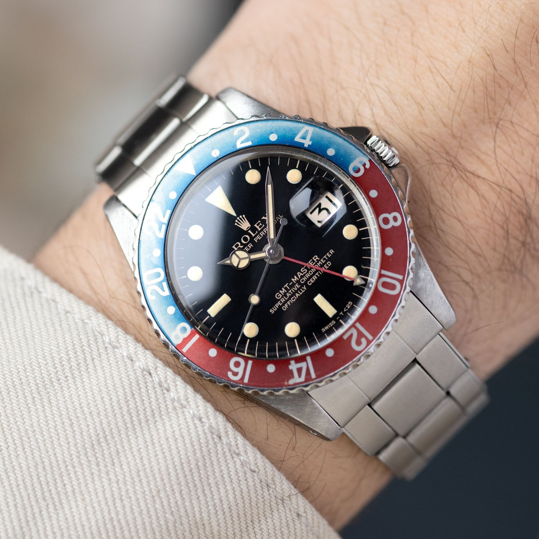 Rolex GMT Master 1675 PCG Gilt Dial Faded Bezel