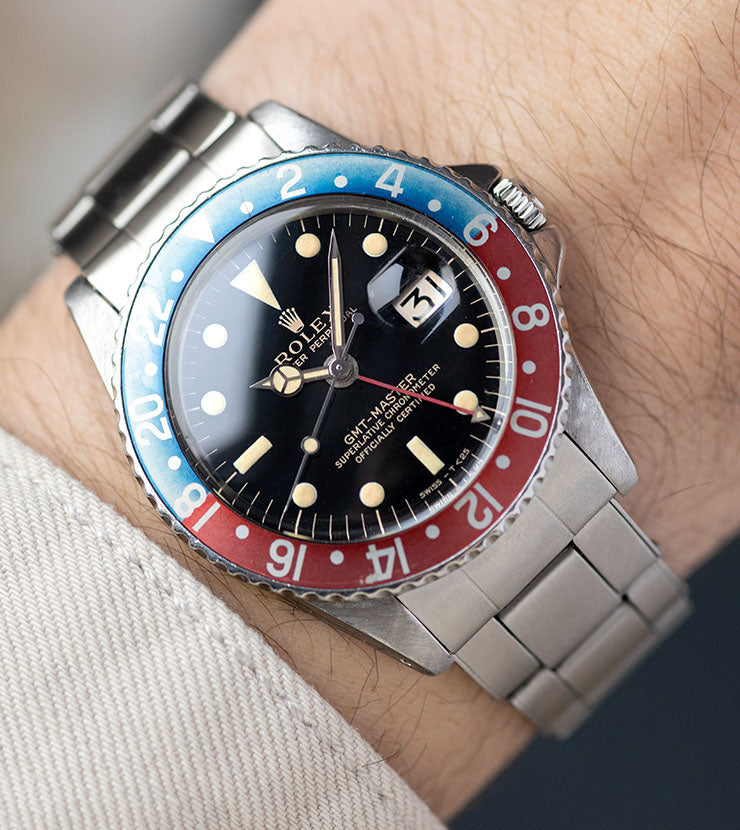 Rolex GMT Master 1675 PCG Gilt Dial Faded Bezel