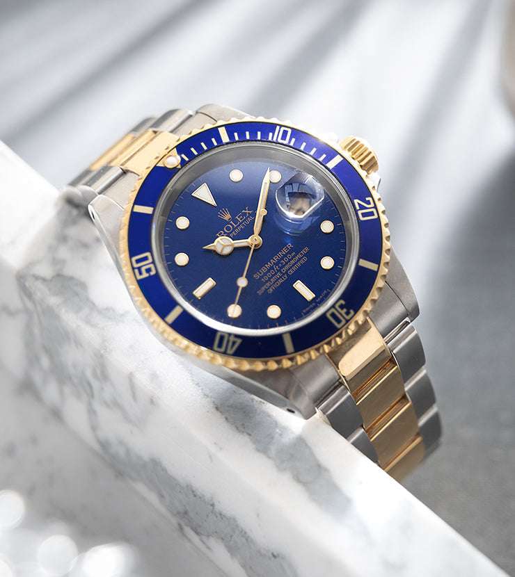 Rolex Submariner Date Blue Dial Two-Tone 16613