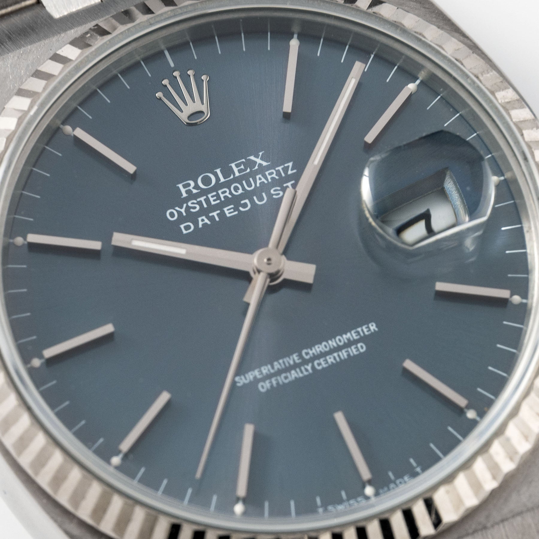 Rolex Oysterquartz Datejust Blue Dial 17014