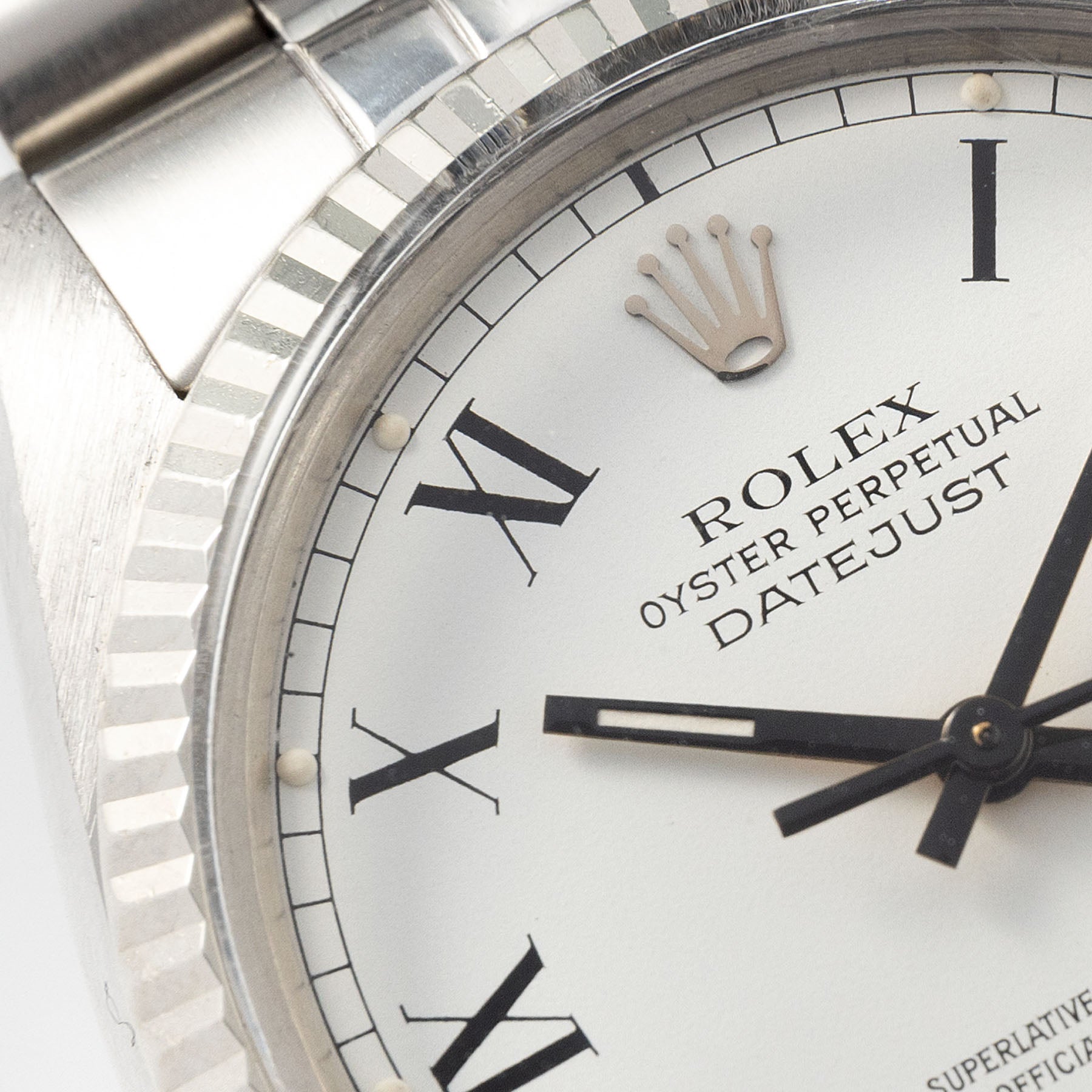 Rolex Datejust Reference 16014 White Buckley Dial