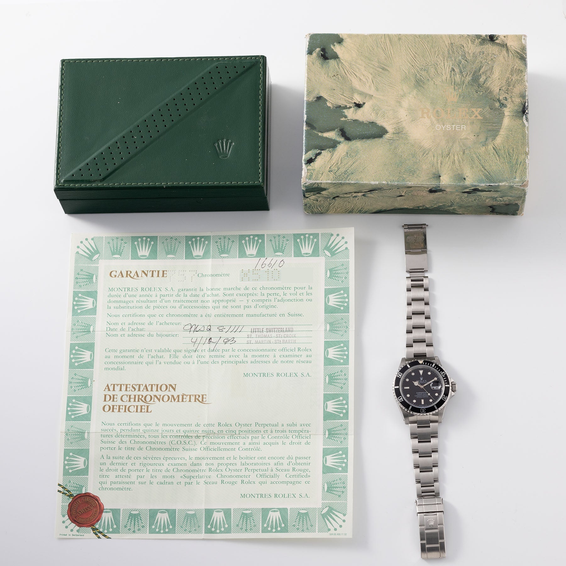 Rolex Submariner Date Reference 16610 with Box and Papers