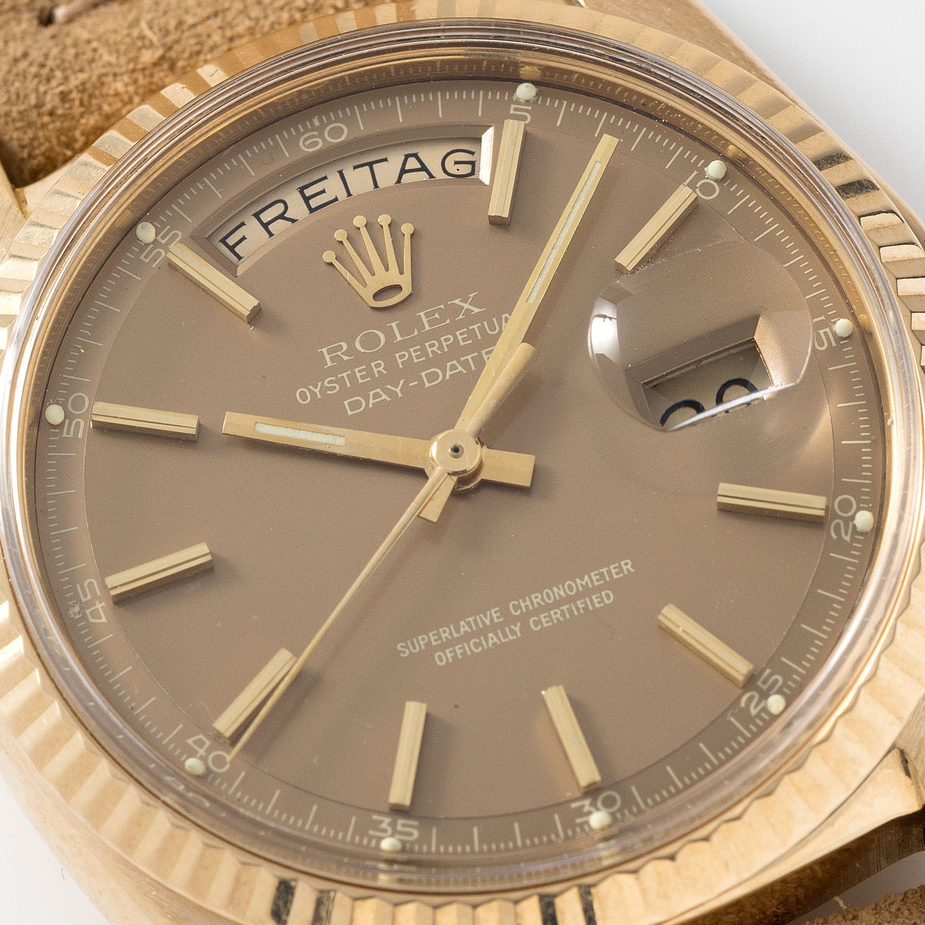 Rolex Day Date Yellow Gold Havana Dial 1803