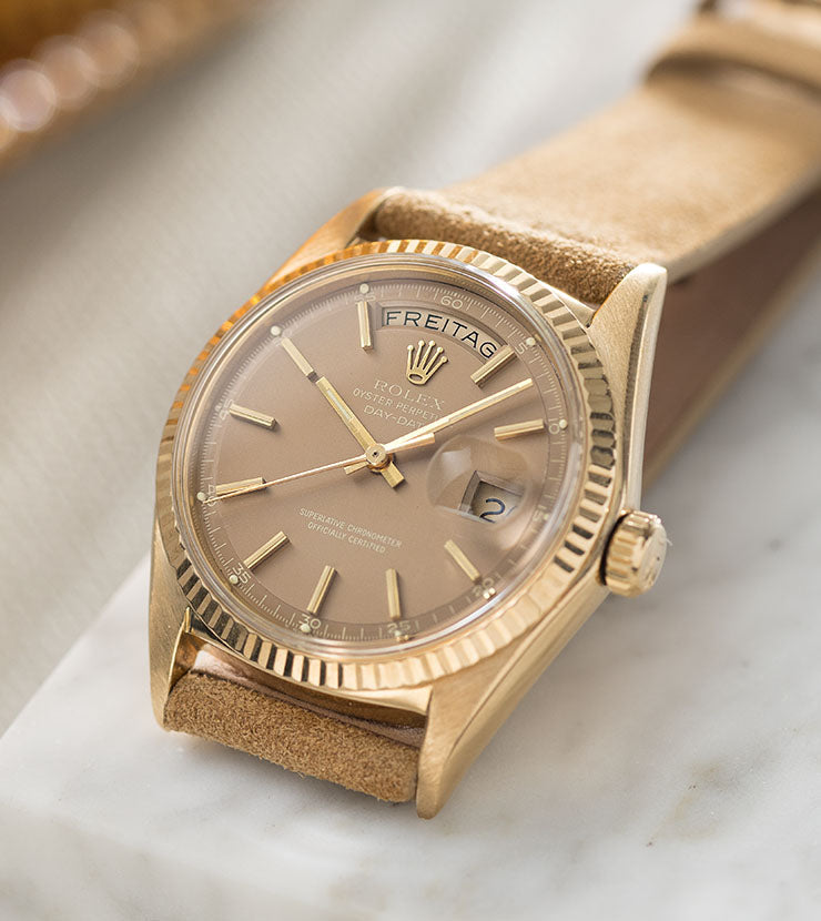 Rolex Day Date Yellow Gold Havana Dial 1803