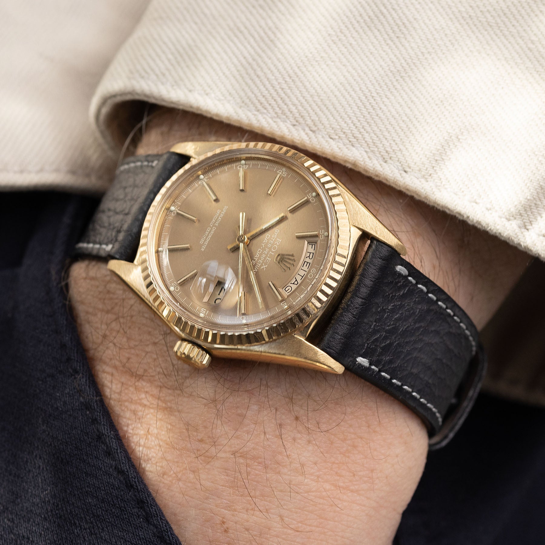 Rolex Day Date Yellow Gold Havana Dial 1803