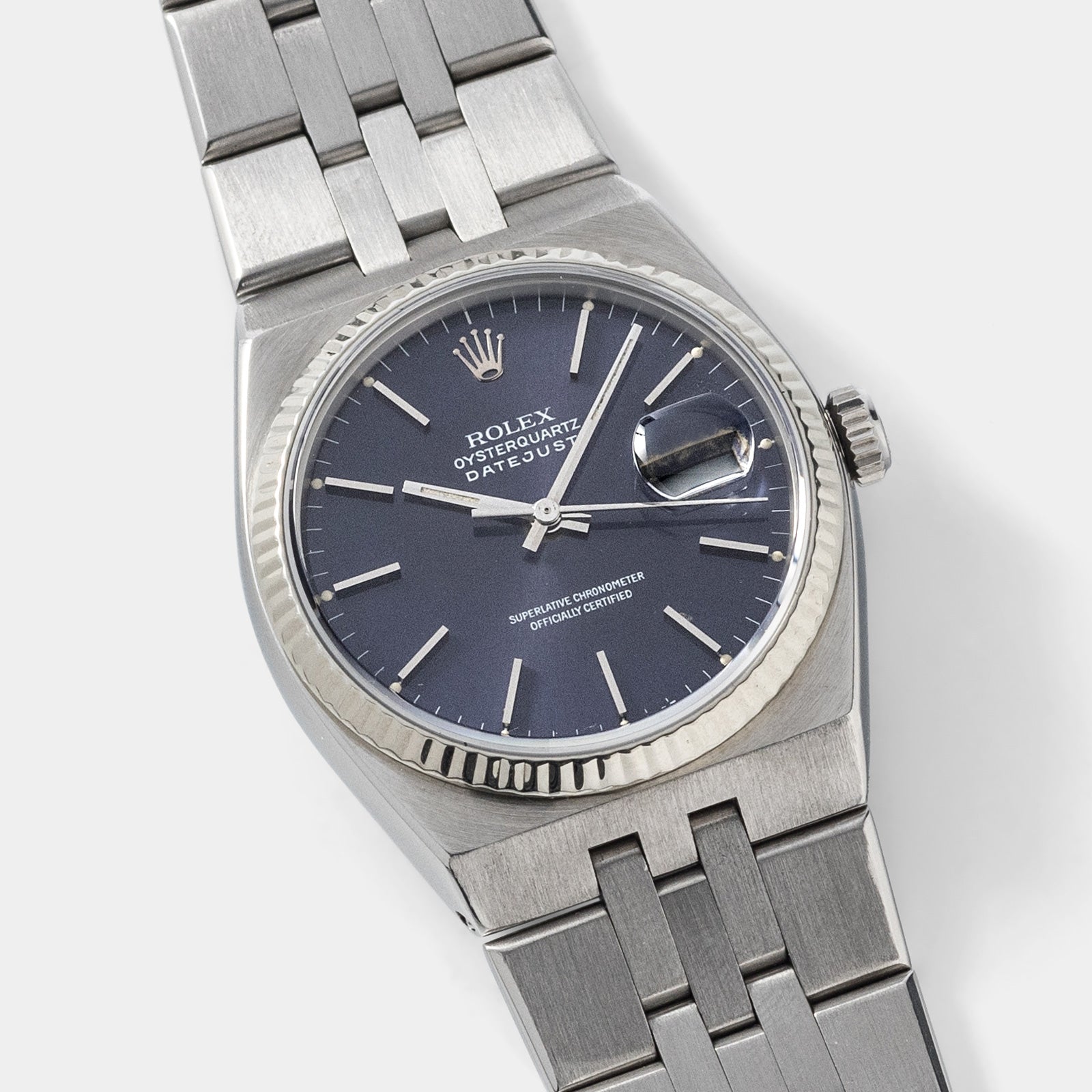 Rolex Oysterquartz Datejust Purple Dial 17014