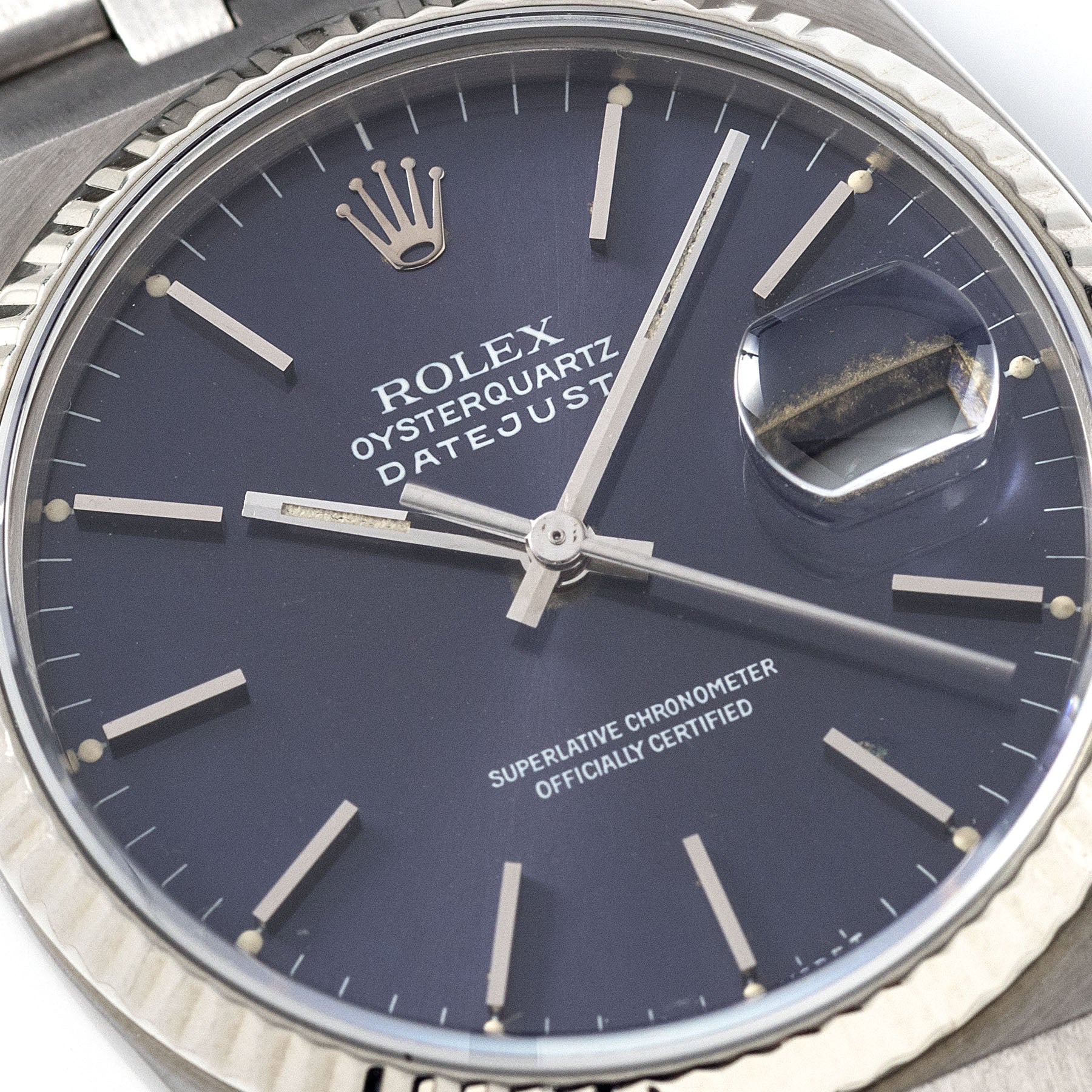 Rolex Oysterquartz Datejust Purple Dial 17014