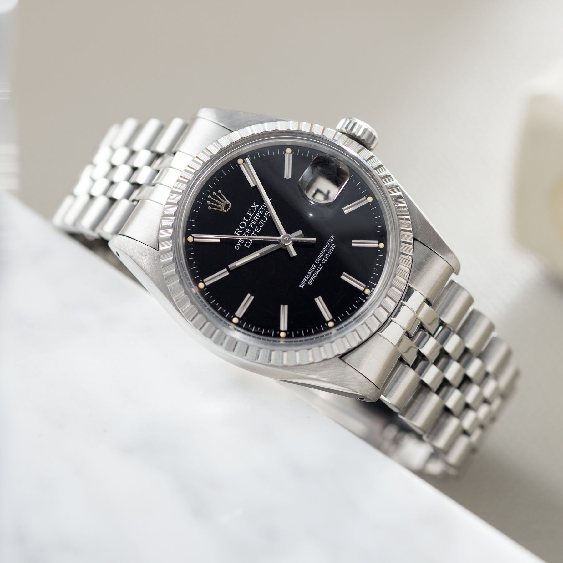 Rolex Datejust Black Dial 16030