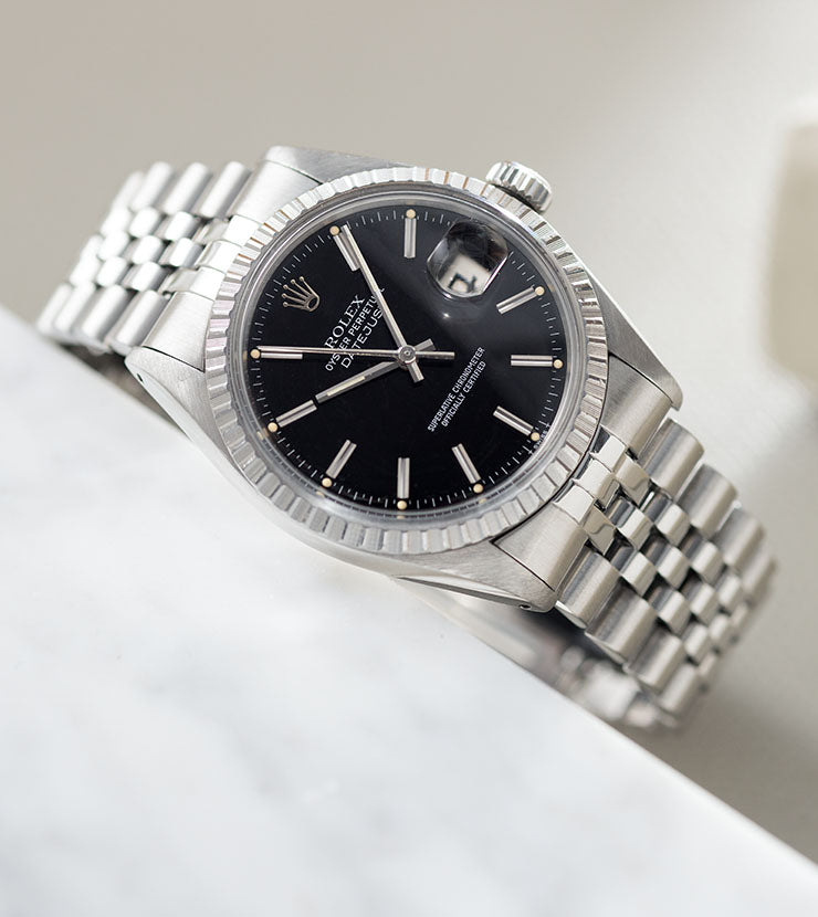 Rolex Datejust Black Dial 16030