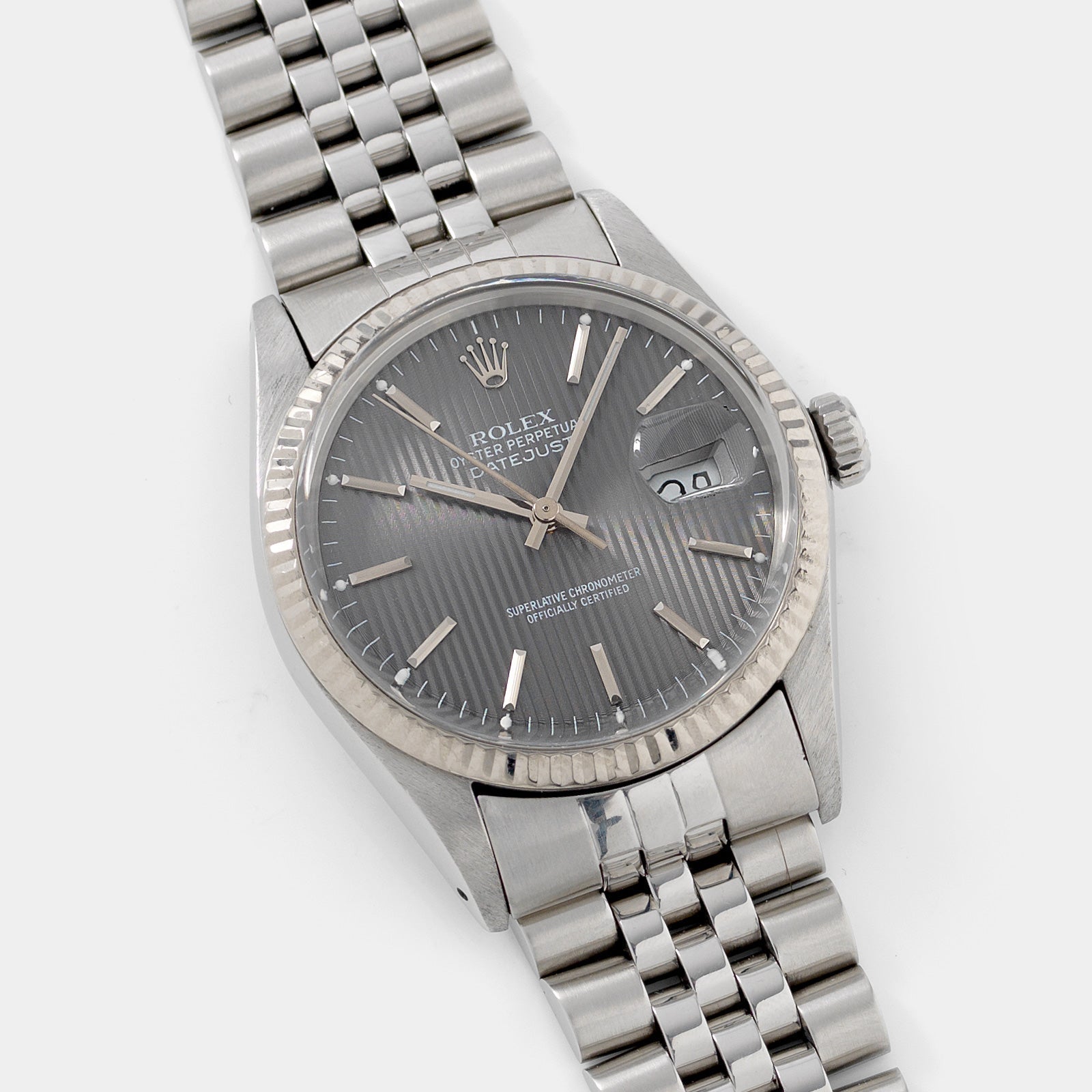 Rolex Datejust 16014 Grey Tapestry Dial