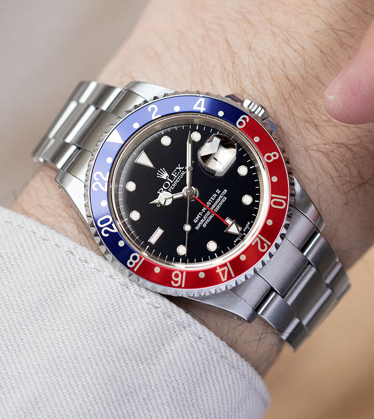 Rolex GMT-Master 2 16710 Pepsi Bezel Box and Papers