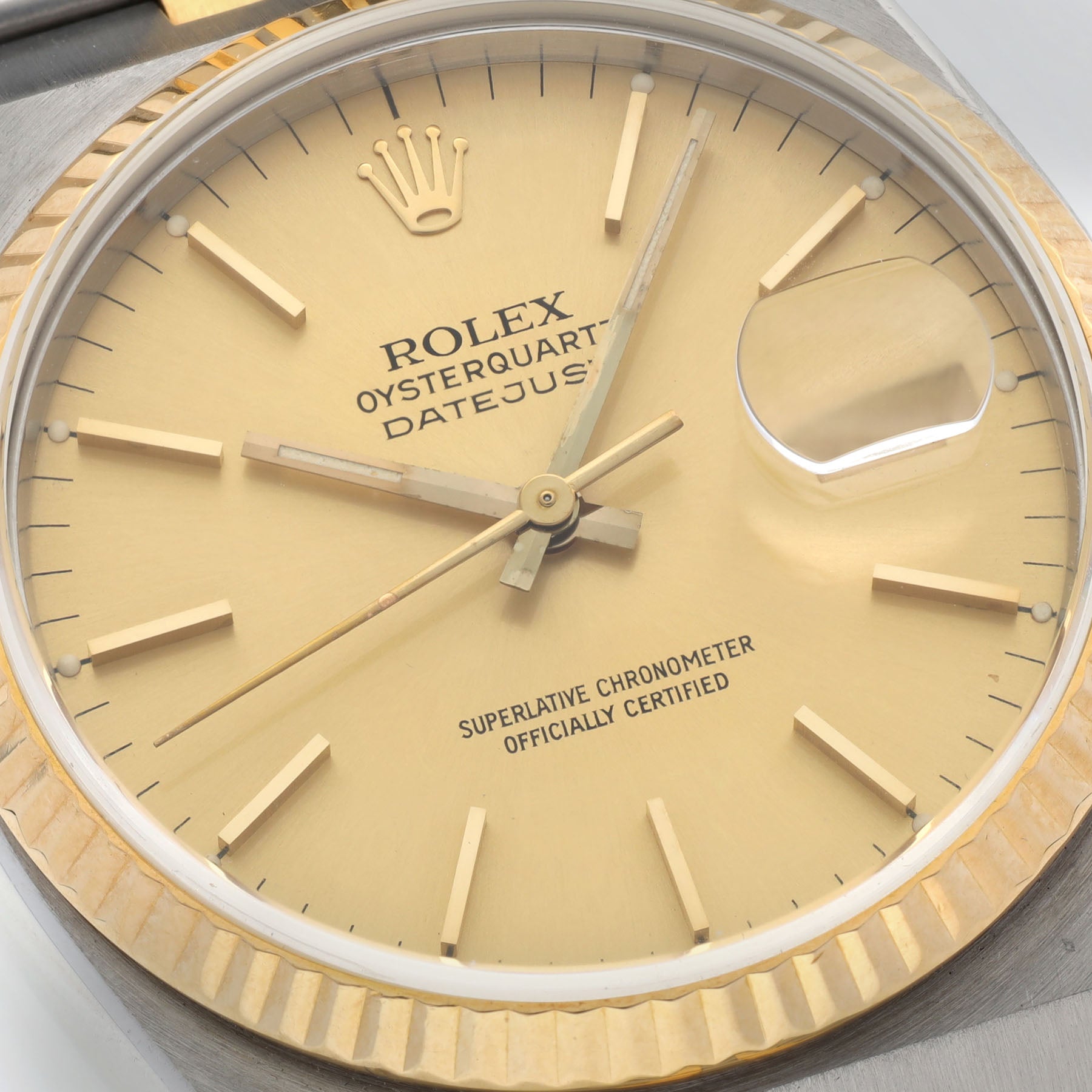 Rolex Oysterquartz Datejust 17013 Champagne Dial