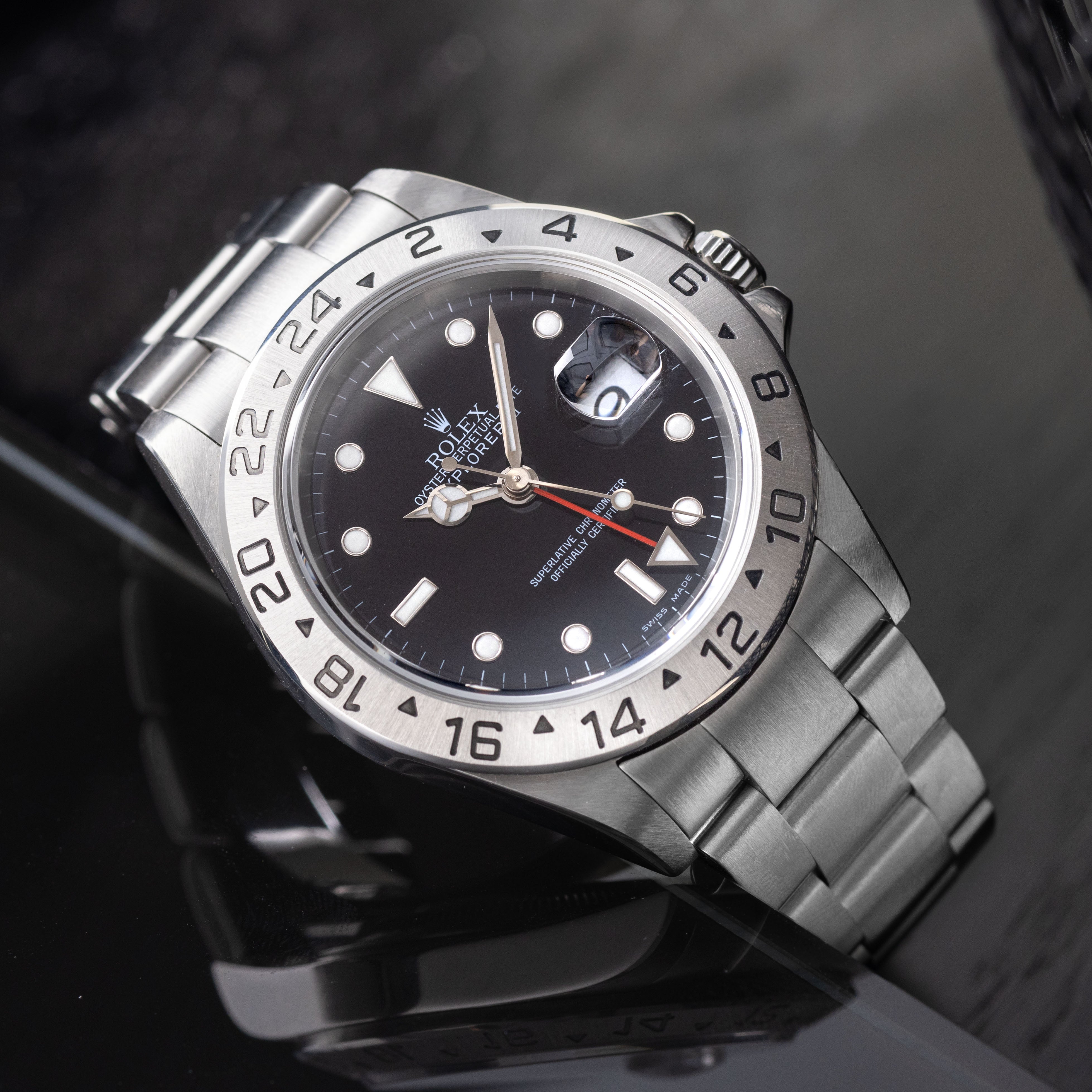 Rolex Explorer 2 16570 Black Swiss Made Dial with Papers