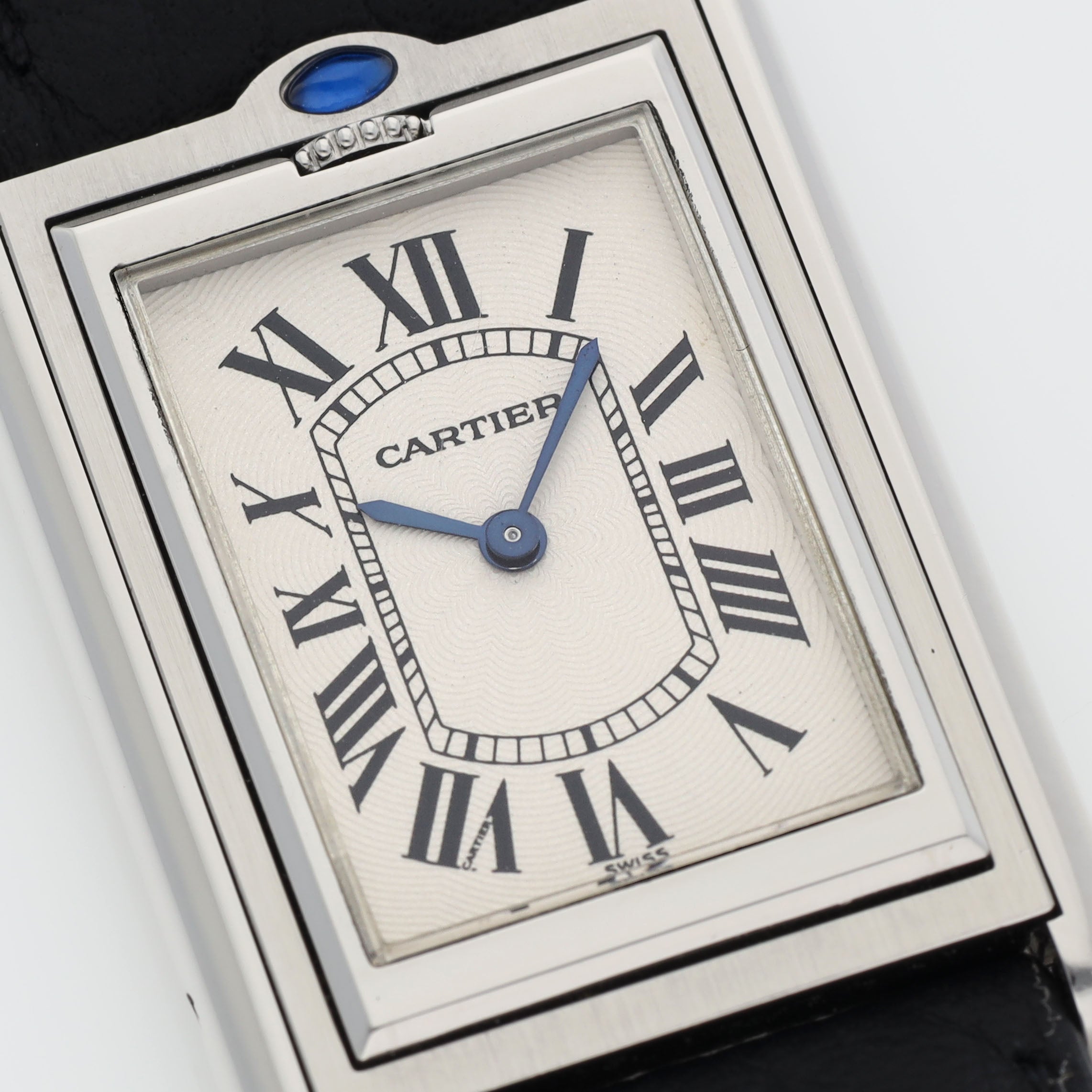 Cartier Tank Basculante 2390 Steel Manual Wind Full Size