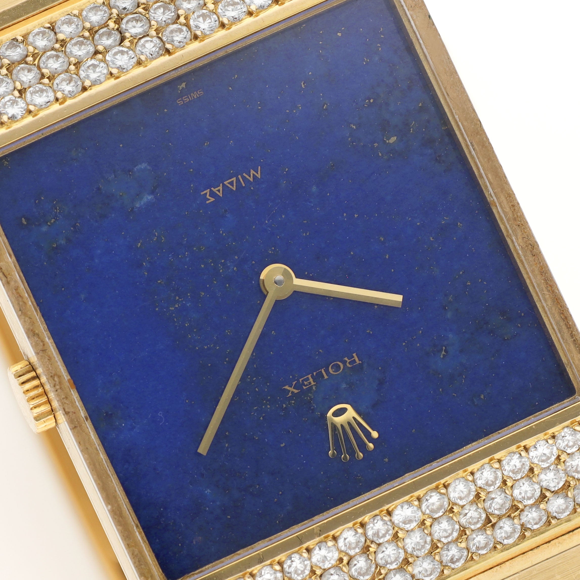 Rolex King Midas Lapis Lazuli Dial Diamond Lugs