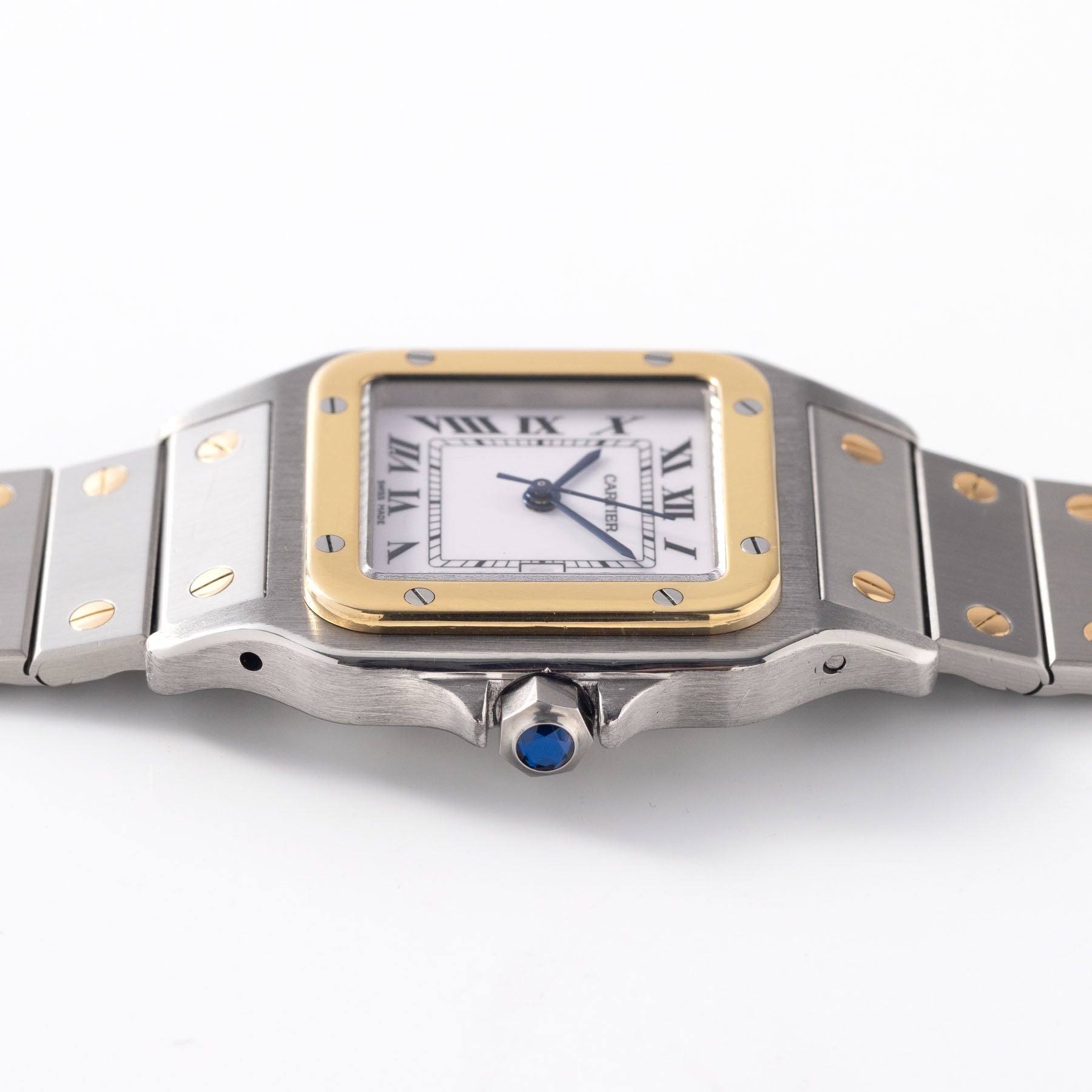 Cartier Santos 1172 Automatic Steel and Gold Porcelain Dial